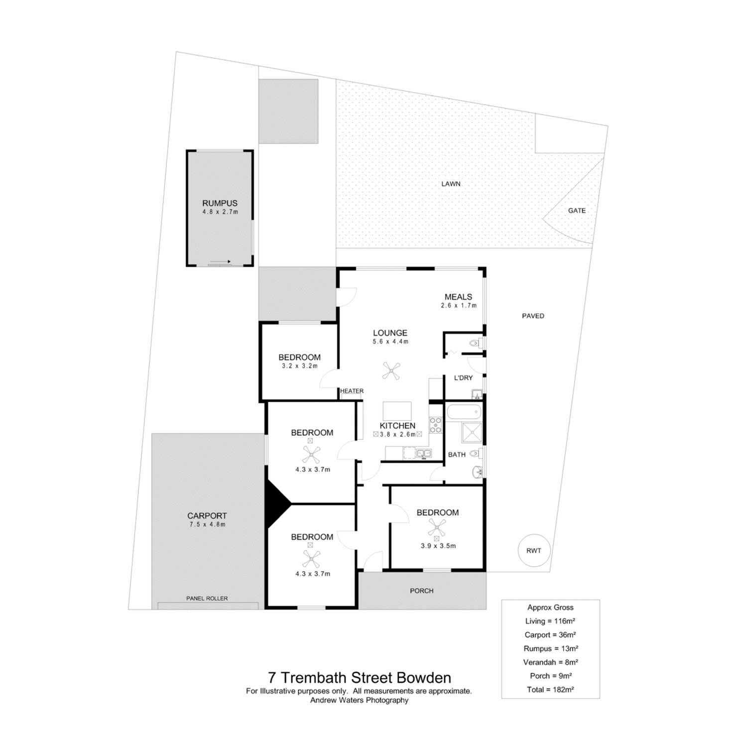 Floorplan of Homely house listing, 7 Trembath Street, Bowden SA 5007