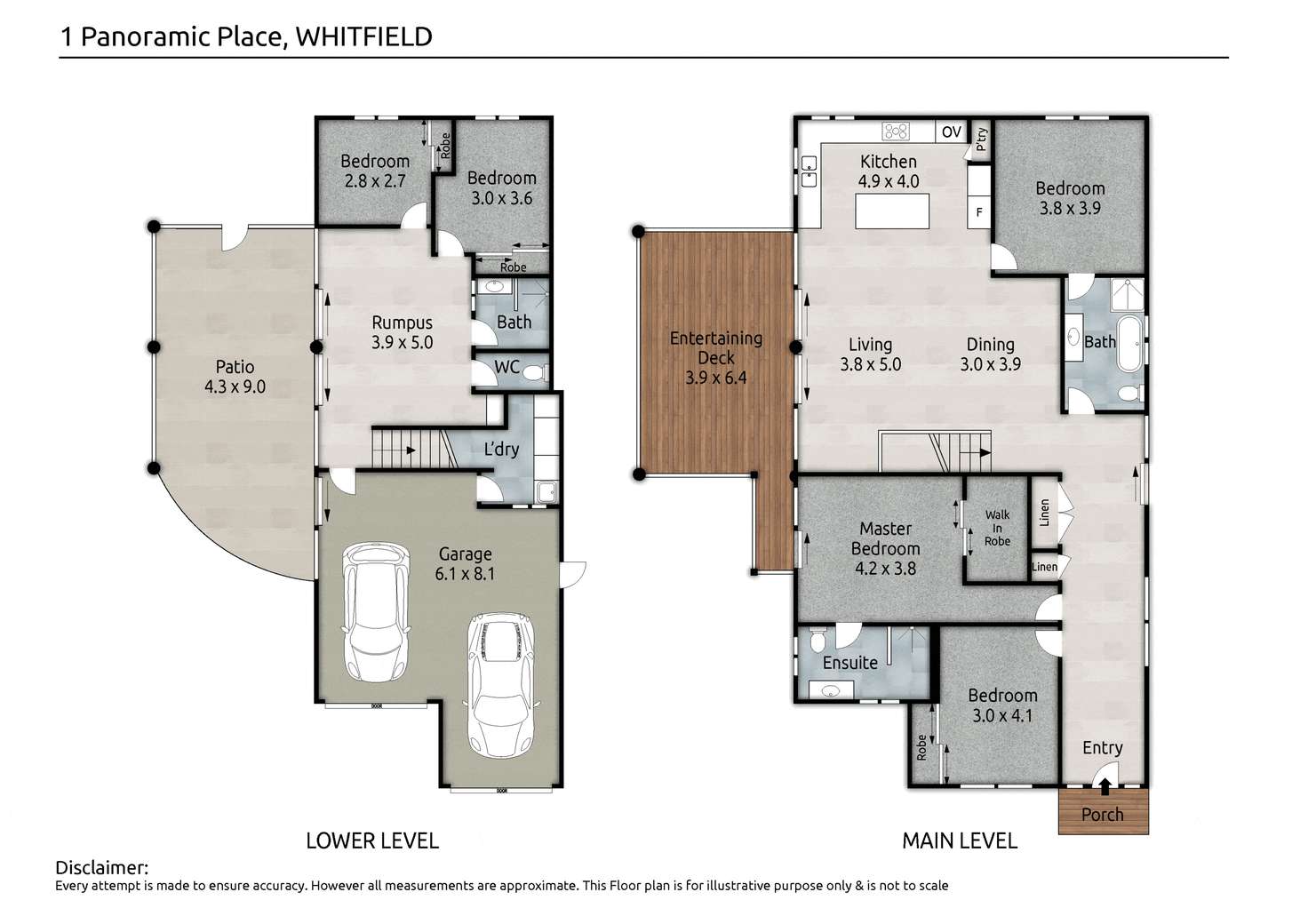 Floorplan of Homely house listing, 1 Panoramic Place, Whitfield QLD 4870