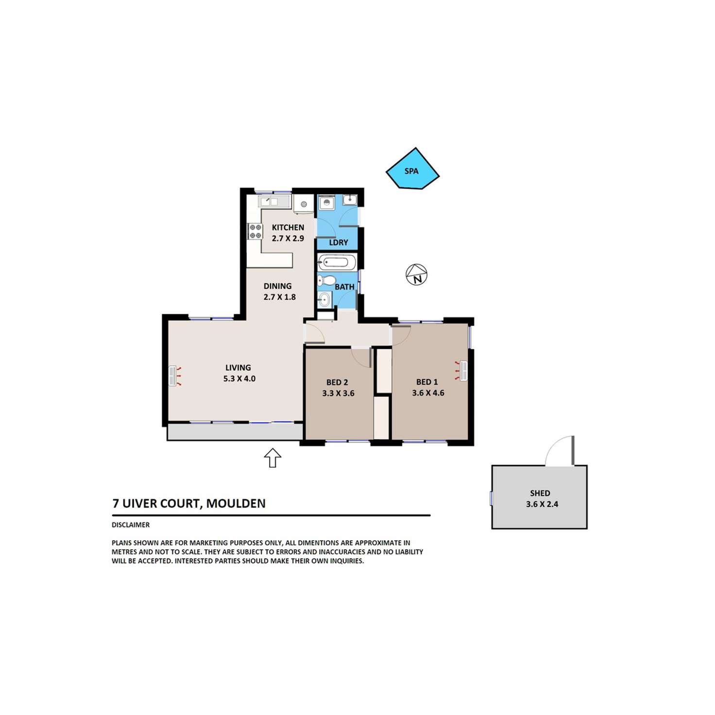 Floorplan of Homely house listing, 7 Uiver Court, Moulden NT 830
