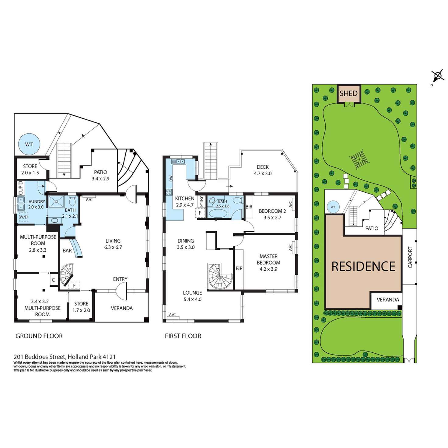 Floorplan of Homely house listing, 201 Beddoes Street, Holland Park QLD 4121