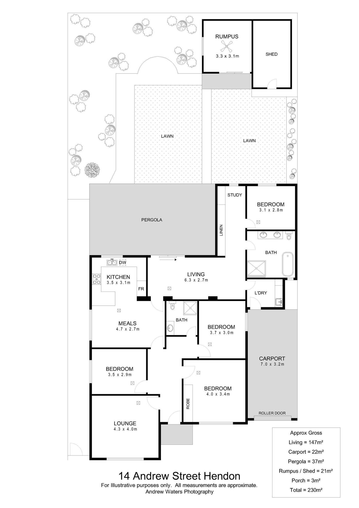 Floorplan of Homely house listing, 14 Andrew Street, Hendon SA 5014