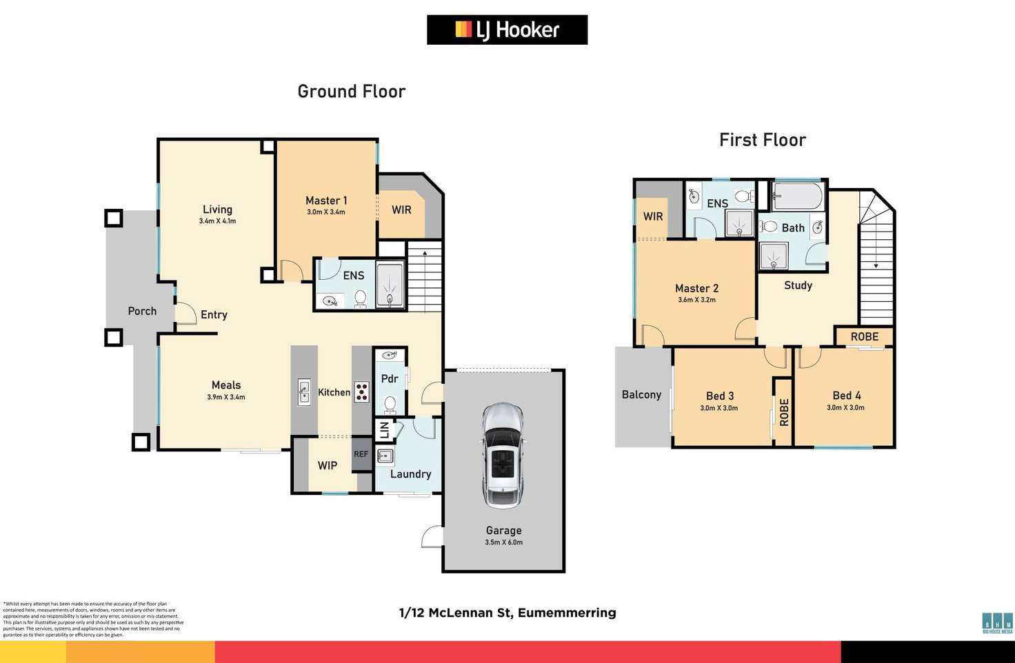 Floorplan of Homely townhouse listing, 1/12 McLennan Street, Eumemmerring VIC 3177
