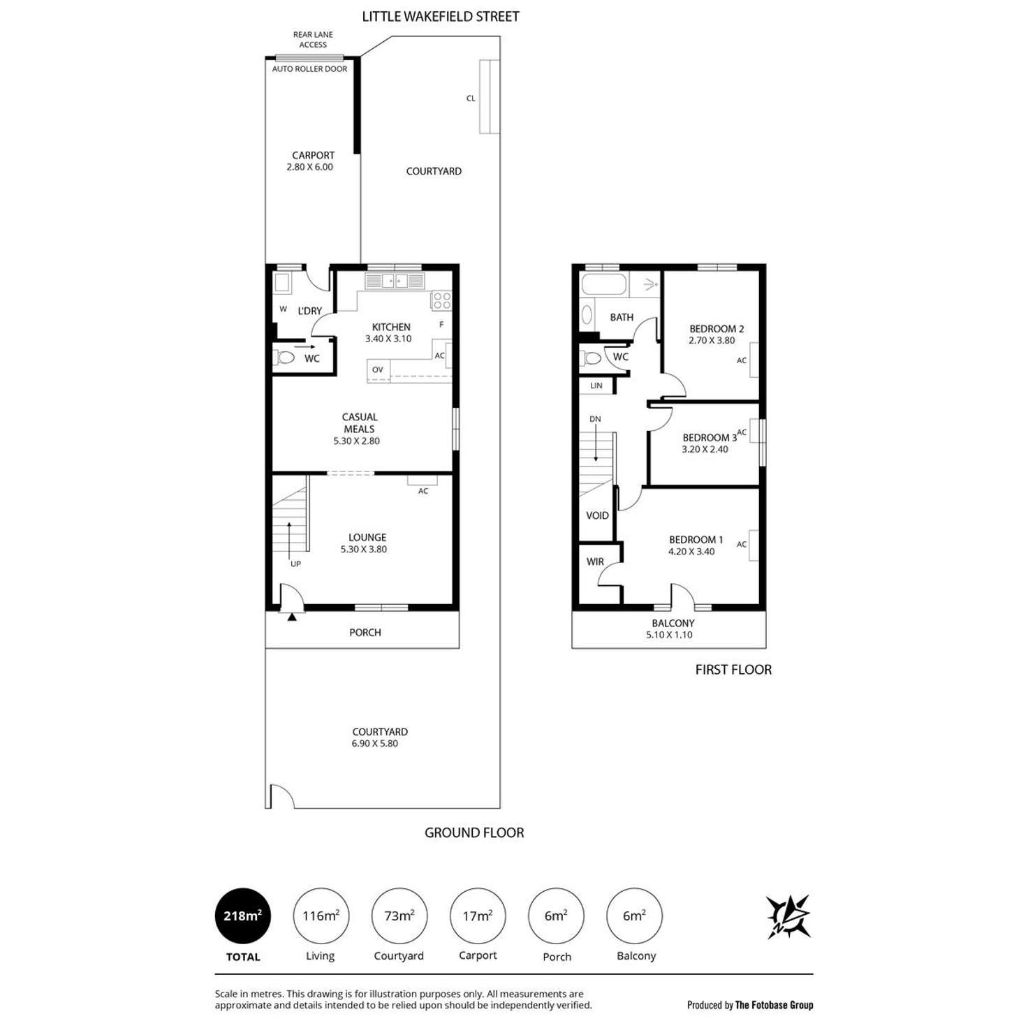 Floorplan of Homely townhouse listing, 5/36 Flinders Street, Kent Town SA 5067