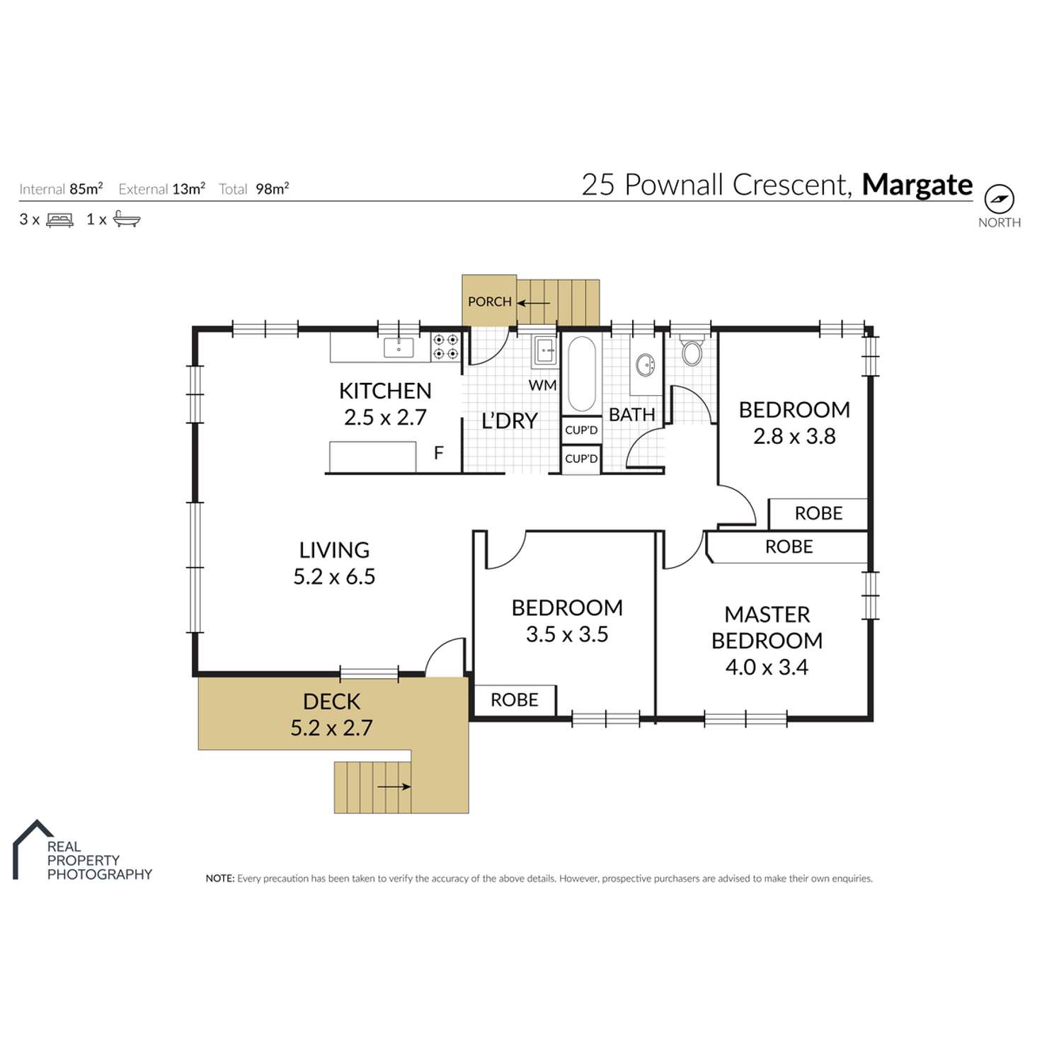 Floorplan of Homely house listing, 25 Pownall Crescent, Margate QLD 4019