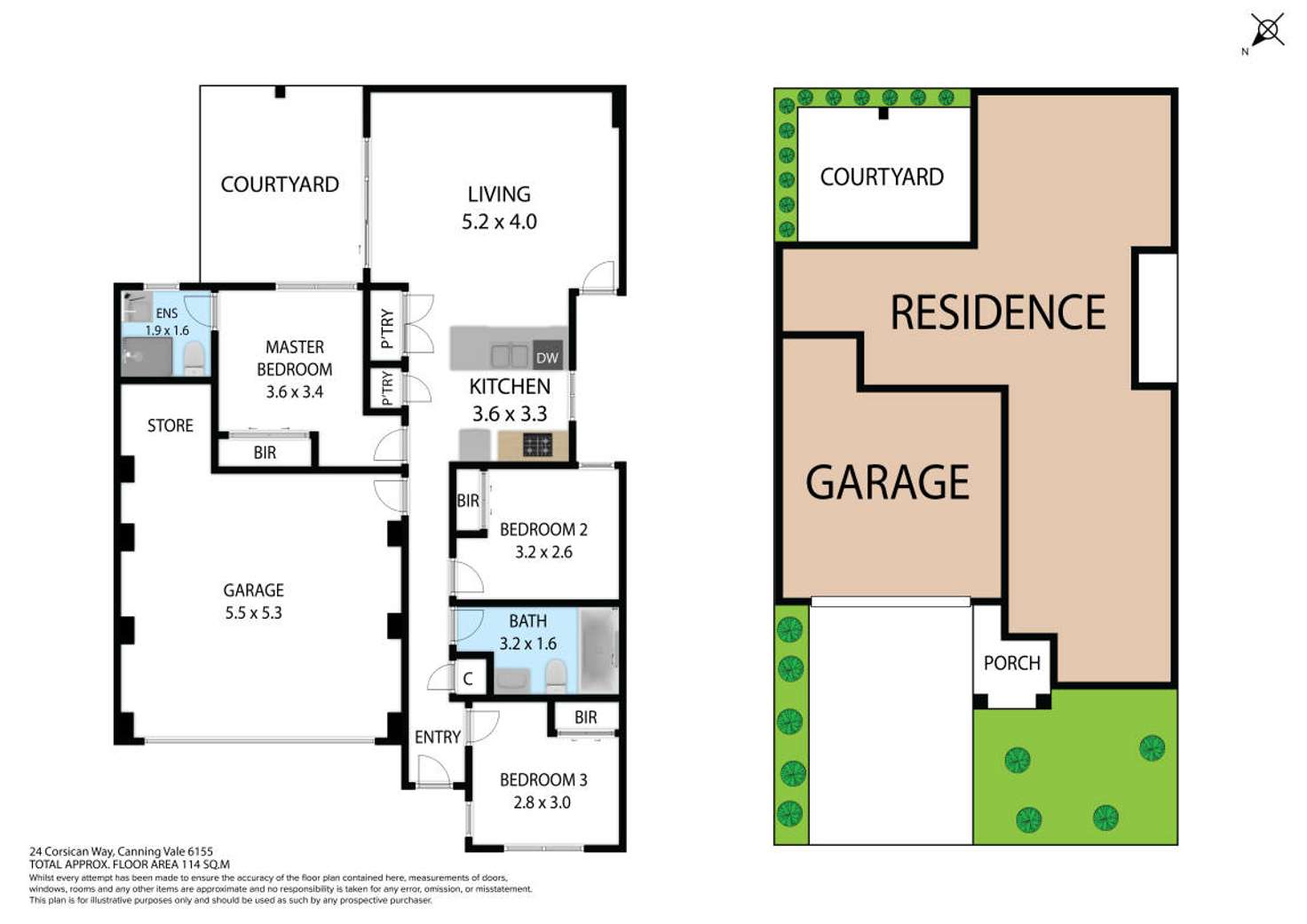 Floorplan of Homely house listing, 24 Corsican Way, Canning Vale WA 6155