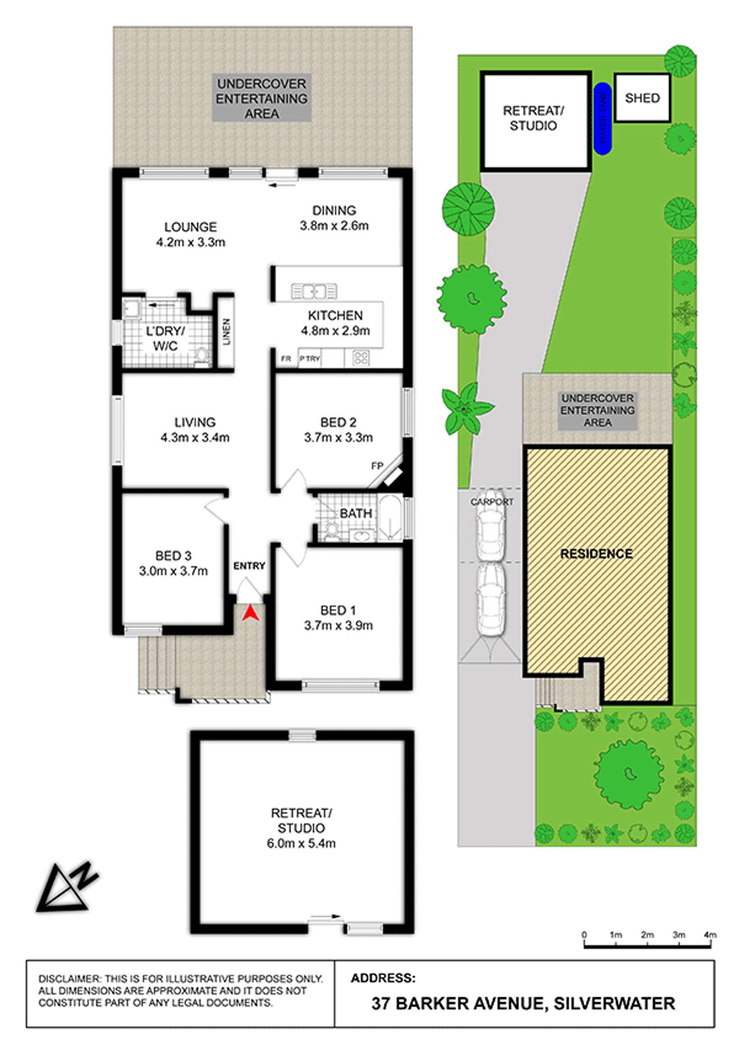 Floorplan of Homely house listing, 37 Barker Avenue, Silverwater NSW 2128