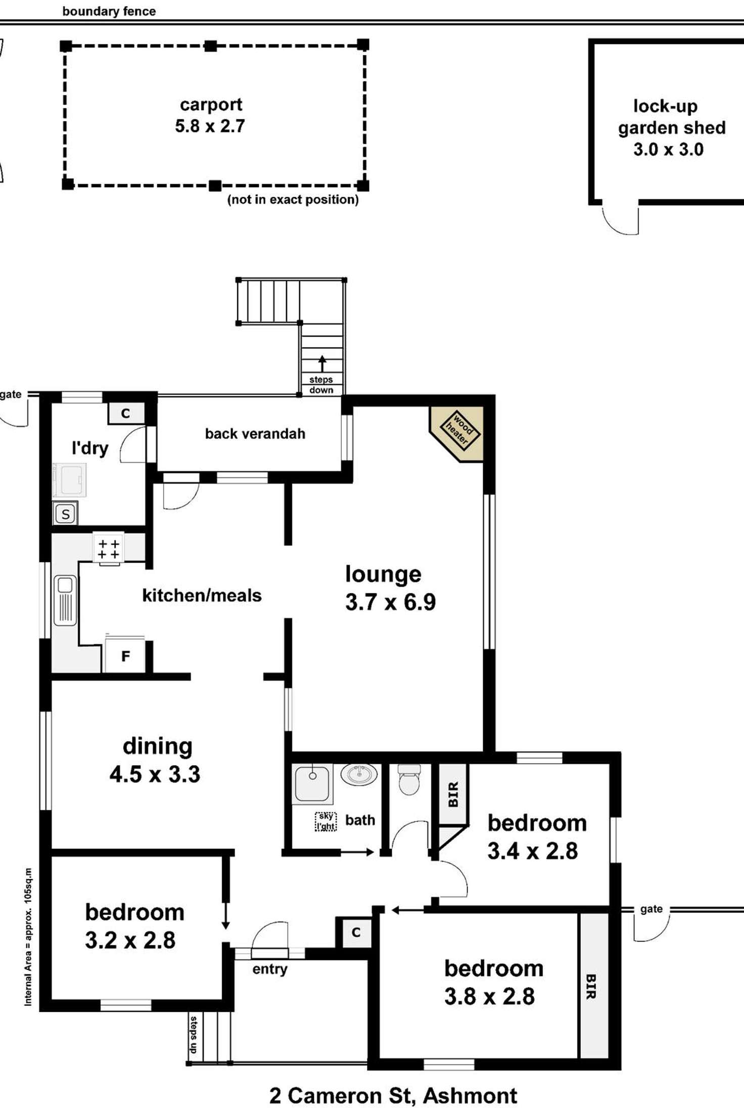 Floorplan of Homely house listing, 2 Cameron Street, Ashmont NSW 2650