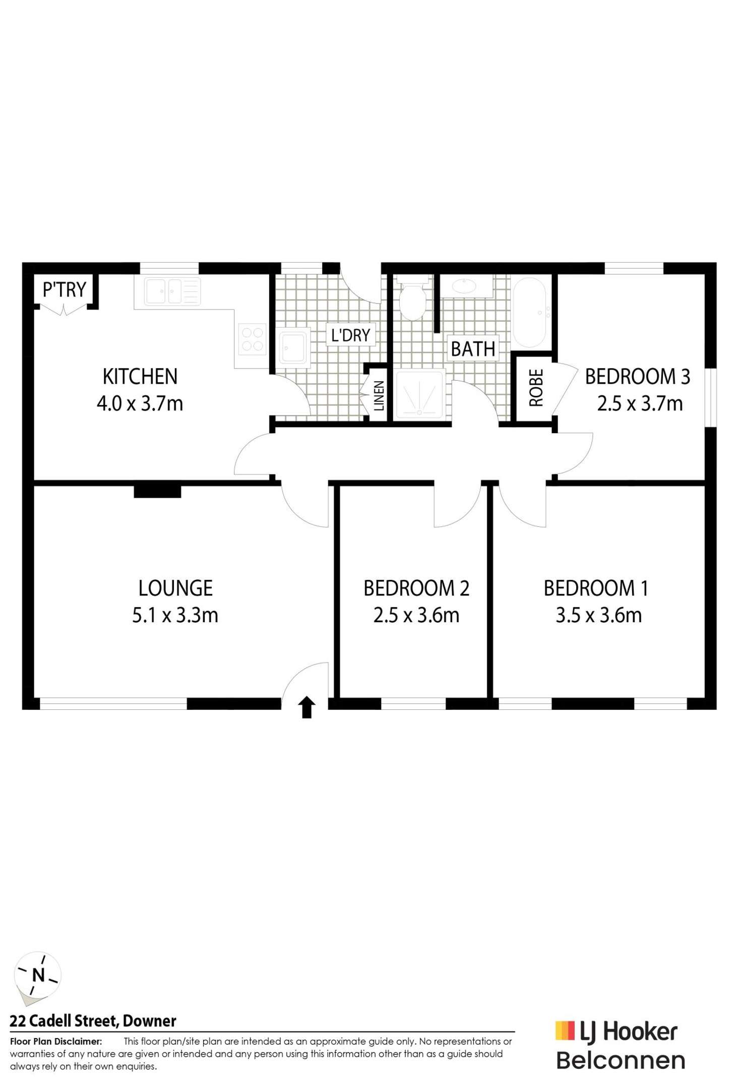 Floorplan of Homely house listing, 22 Cadell Street, Downer ACT 2602