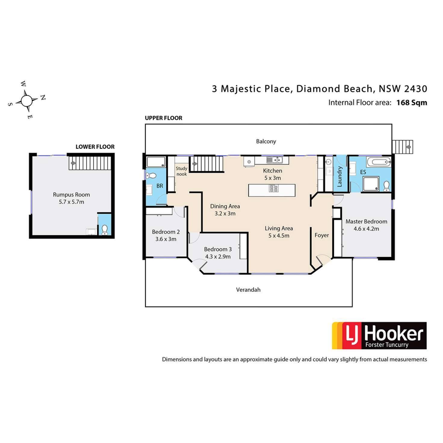 Floorplan of Homely house listing, 3 Majestic Place, Diamond Beach NSW 2430