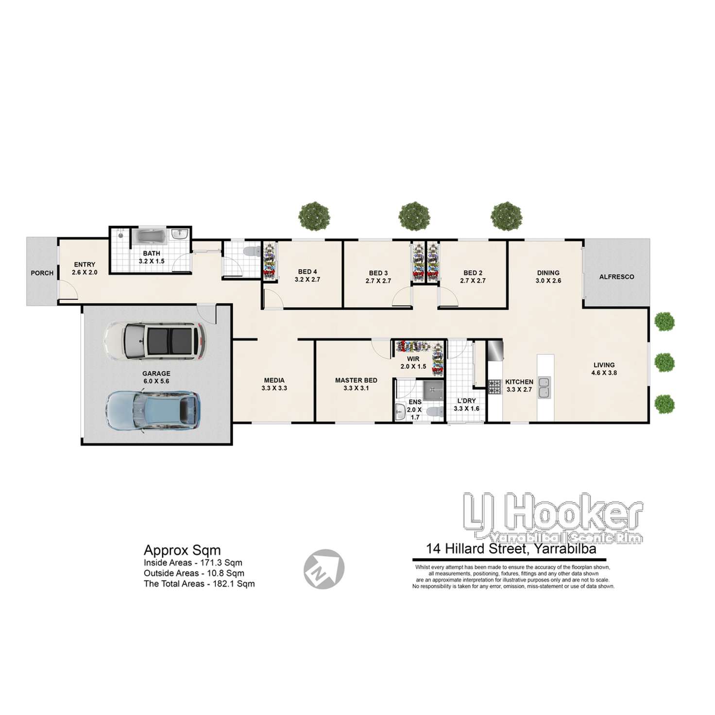 Floorplan of Homely house listing, 14 Hillard Street, Yarrabilba QLD 4207
