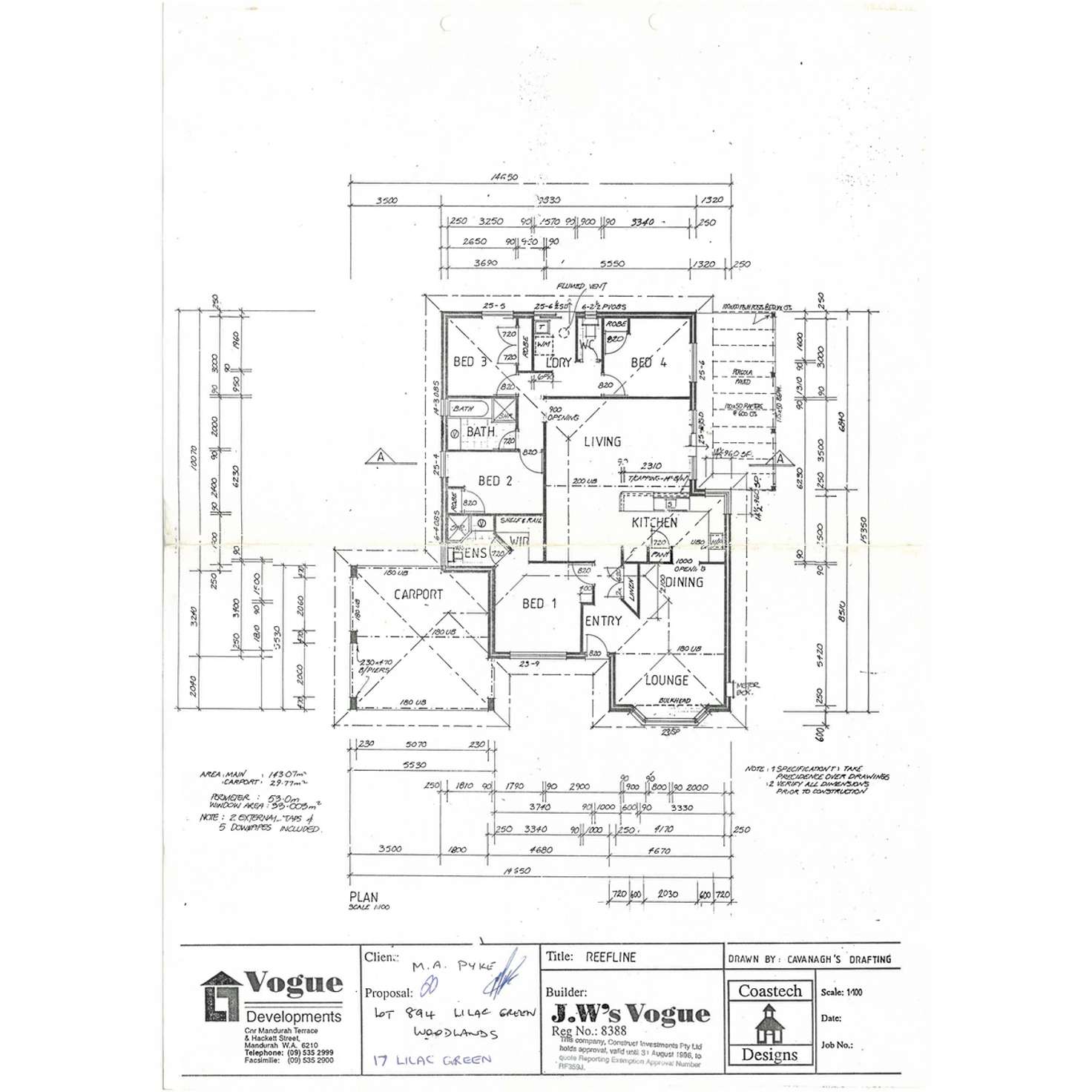 Floorplan of Homely house listing, 17 Lilac Green, Halls Head WA 6210