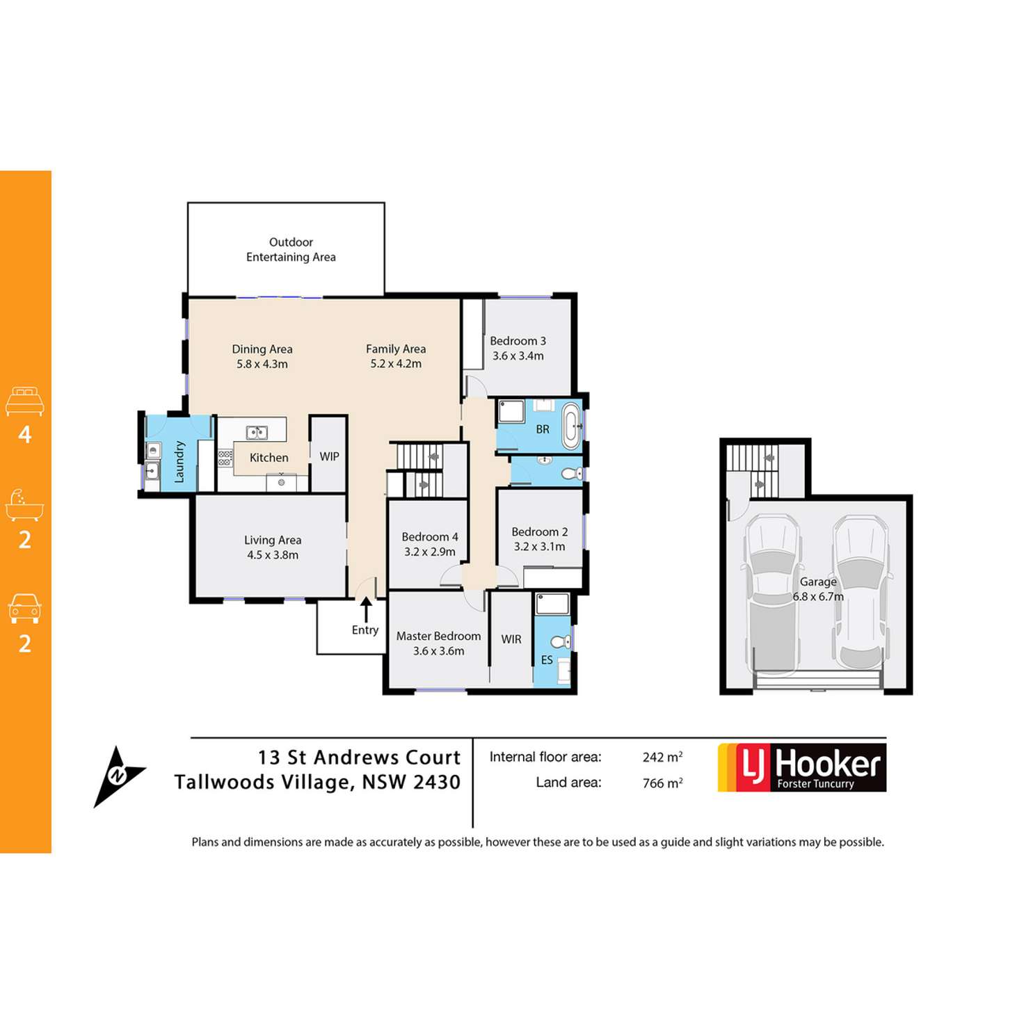 Floorplan of Homely house listing, 13 St Andrews Court, Tallwoods Village NSW 2430