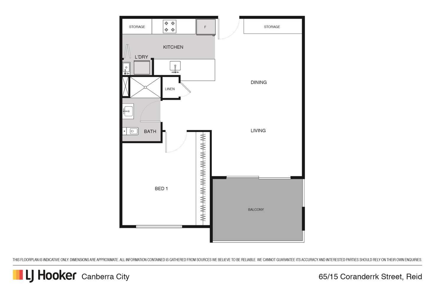 Floorplan of Homely apartment listing, 65/15 Coranderrk Street, City ACT 2601