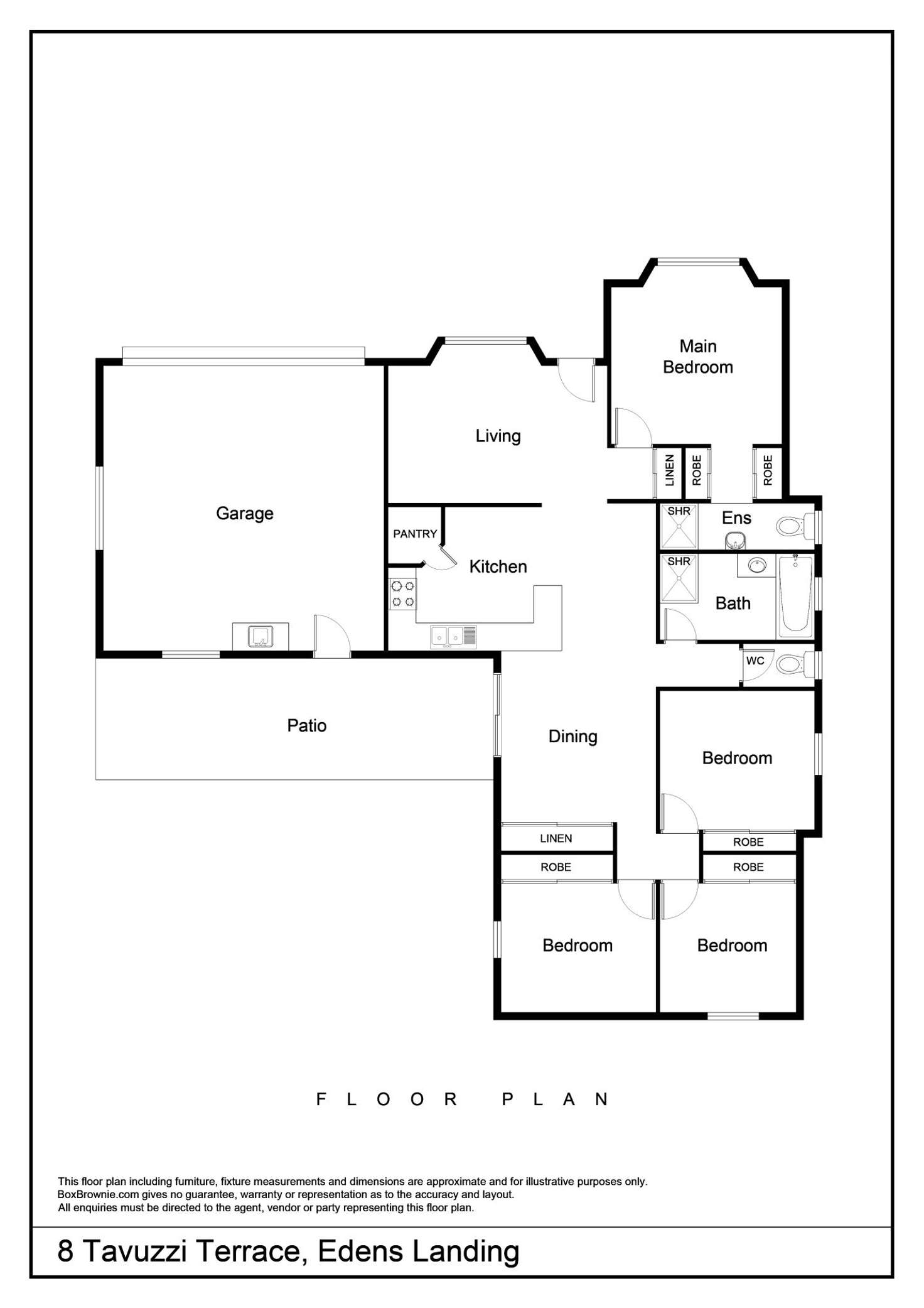Floorplan of Homely house listing, 8 Tavuzzi Terrace, Edens Landing QLD 4207