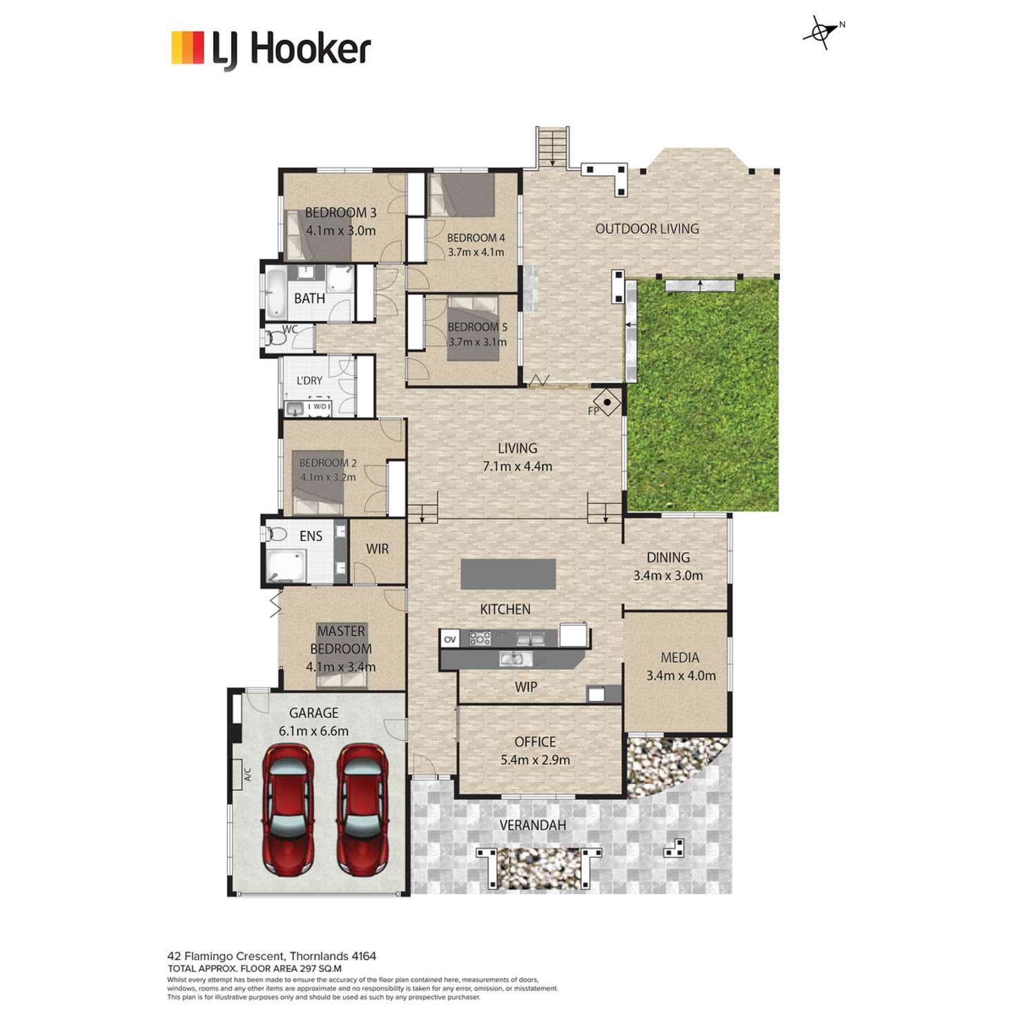 Floorplan of Homely house listing, 42 Flamingo Crescent, Thornlands QLD 4164