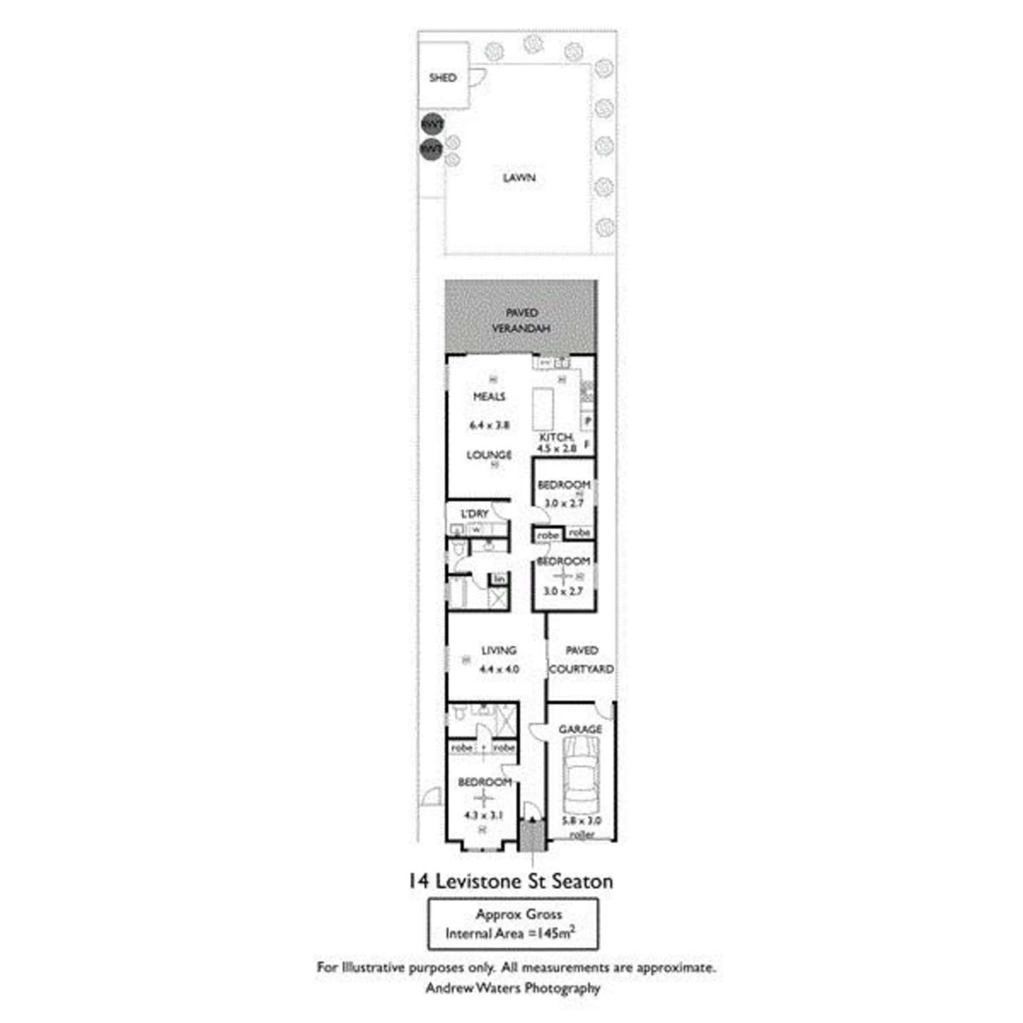 Floorplan of Homely house listing, 14 Levistone Street, Seaton SA 5023