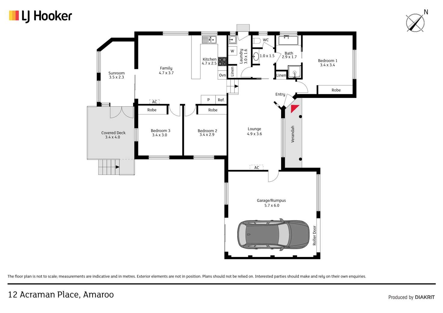 Floorplan of Homely house listing, 12 Acraman Place, Amaroo ACT 2914