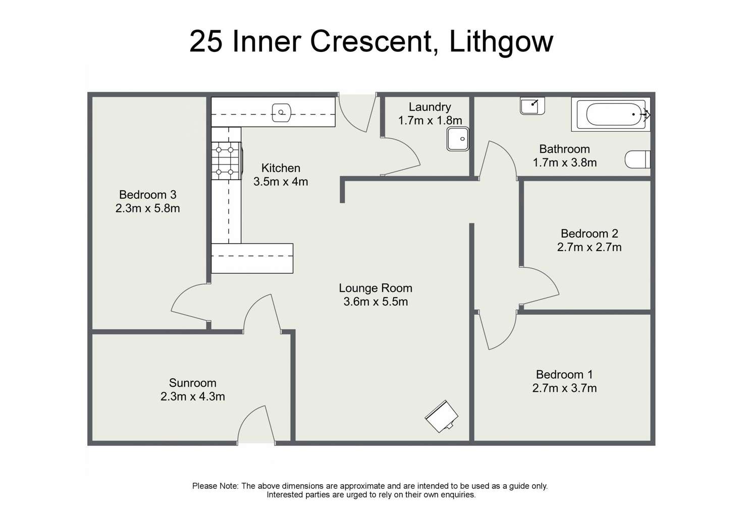 Floorplan of Homely house listing, 25 Inner Crescent, Lithgow NSW 2790