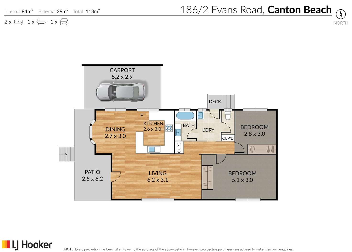 Floorplan of Homely house listing, 186/2 Evans Road, Canton Beach NSW 2263
