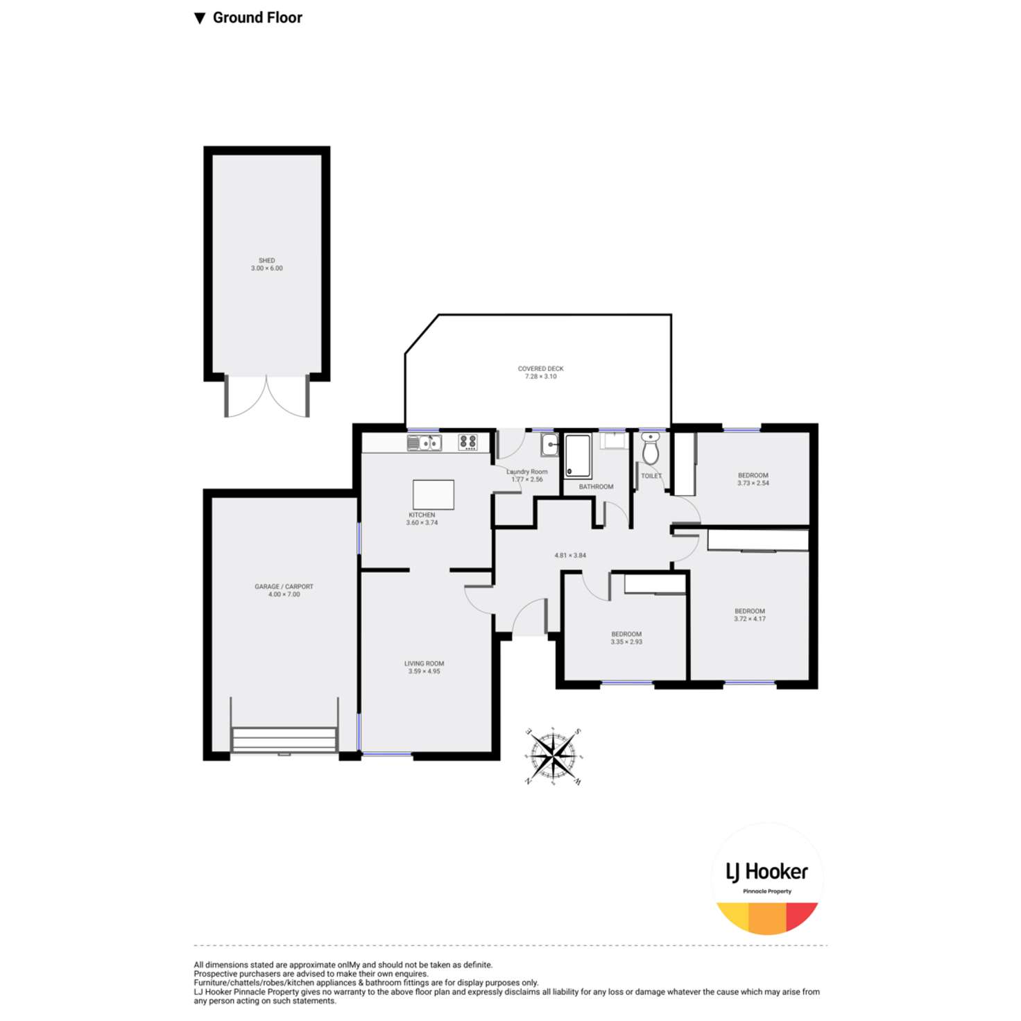 Floorplan of Homely house listing, 4 Barwick Place, Gagebrook TAS 7030