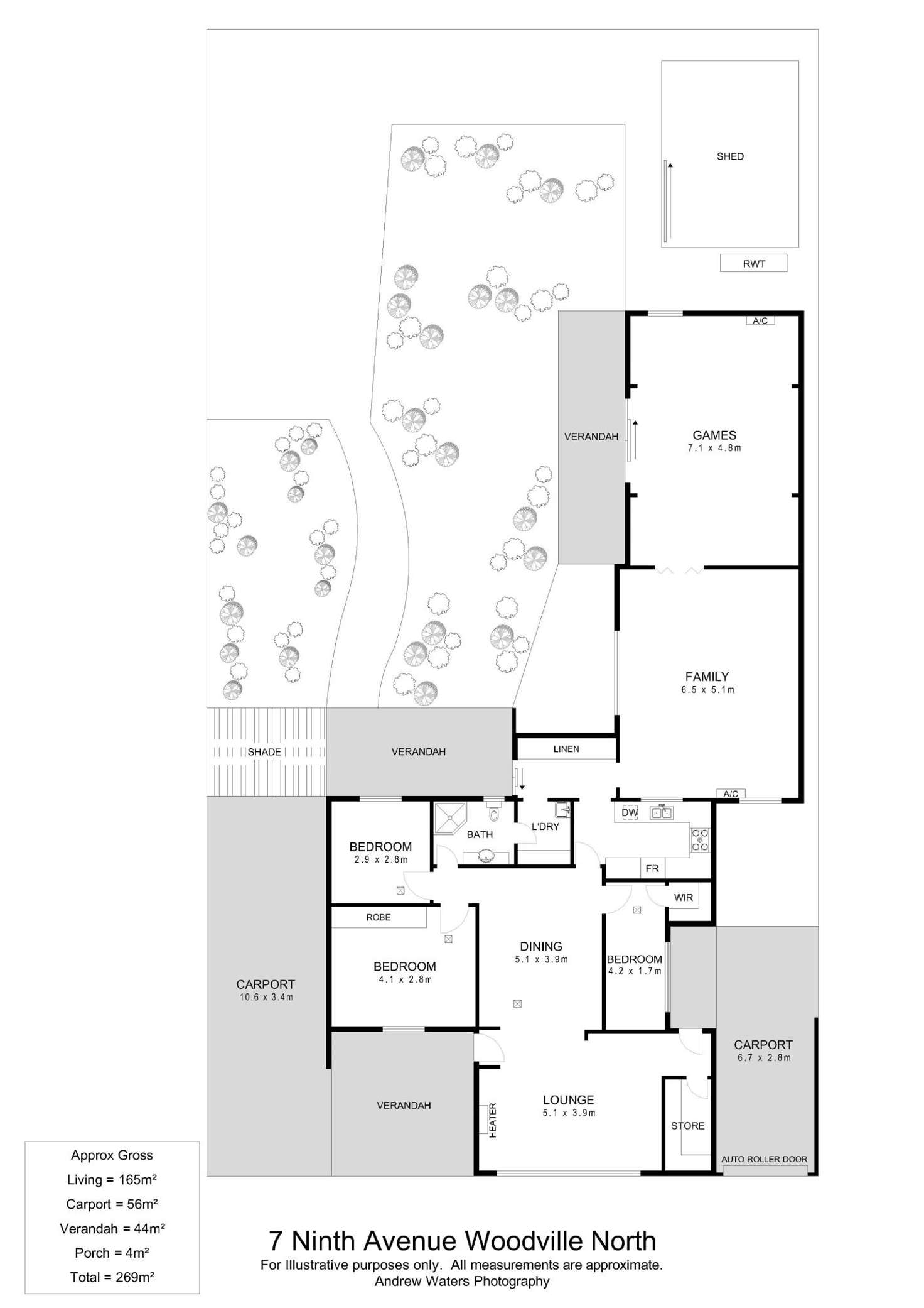 Floorplan of Homely house listing, 7 Ninth Avenue, Woodville North SA 5012