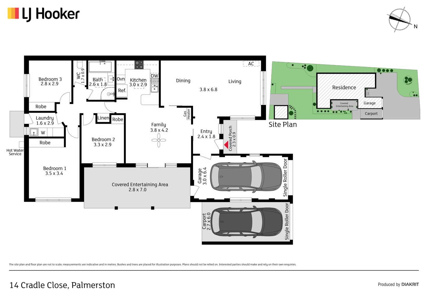 Floorplan of Homely house listing, 14 Cradle Close, Palmerston ACT 2913