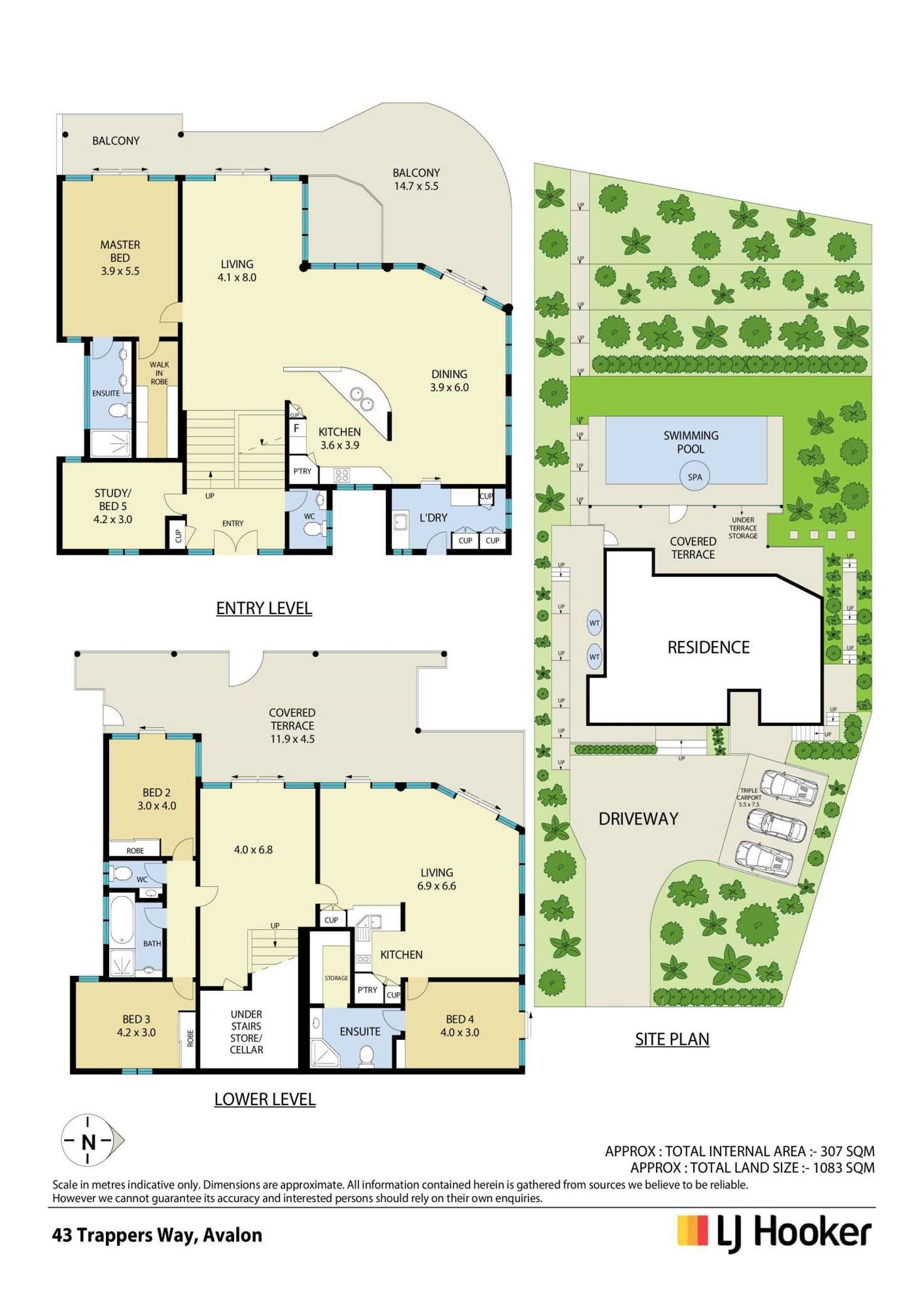 Floorplan of Homely house listing, 43 Trappers Way, Avalon Beach NSW 2107