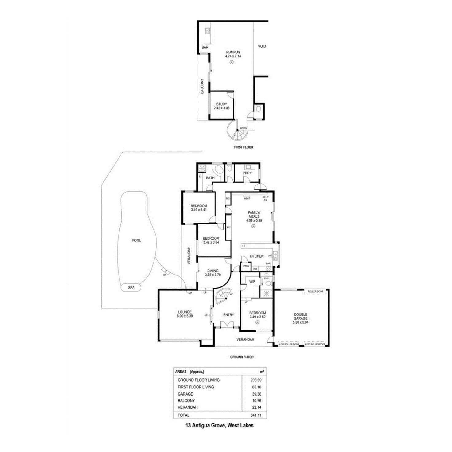 Floorplan of Homely house listing, 13 Antigua Grove, West Lakes SA 5021