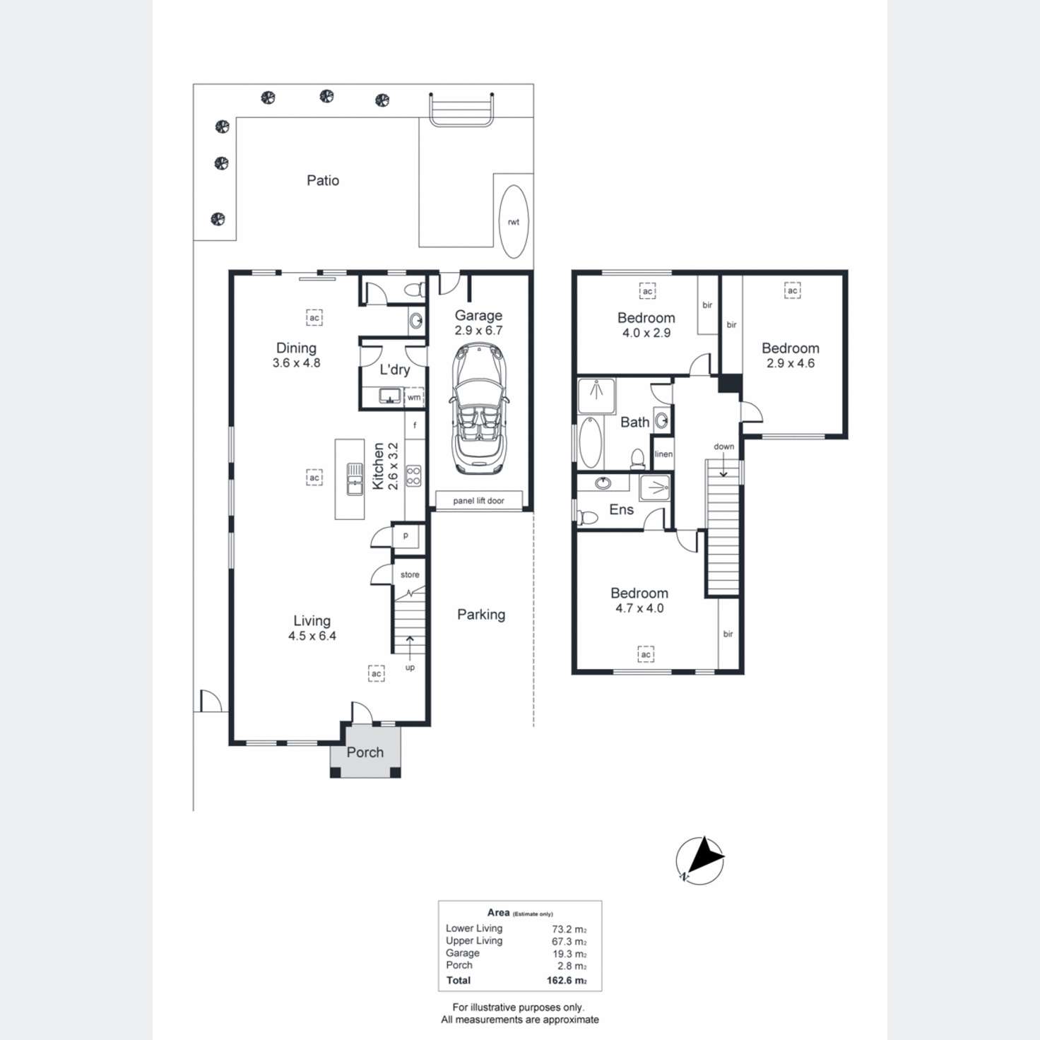 Floorplan of Homely semiDetached listing, 11C Tarragon Street, Mile End SA 5031