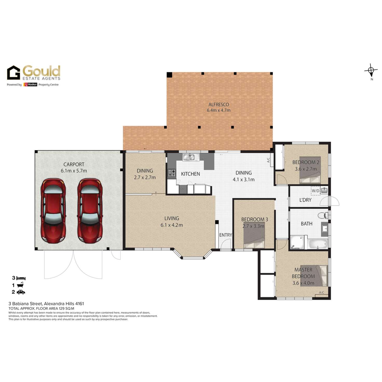 Floorplan of Homely house listing, 3 Babiana Street, Alexandra Hills QLD 4161