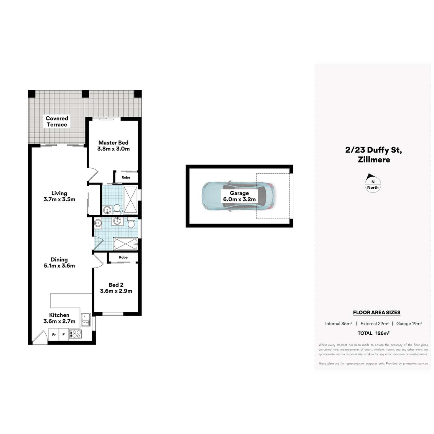 Floorplan of Homely apartment listing, 2/23 Duffy Street, Zillmere QLD 4034