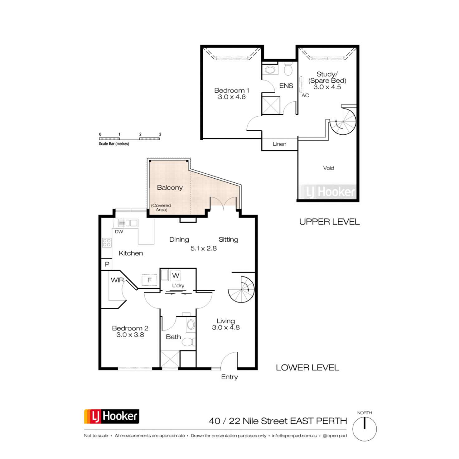 Floorplan of Homely apartment listing, 40/22 Nile Street, East Perth WA 6004