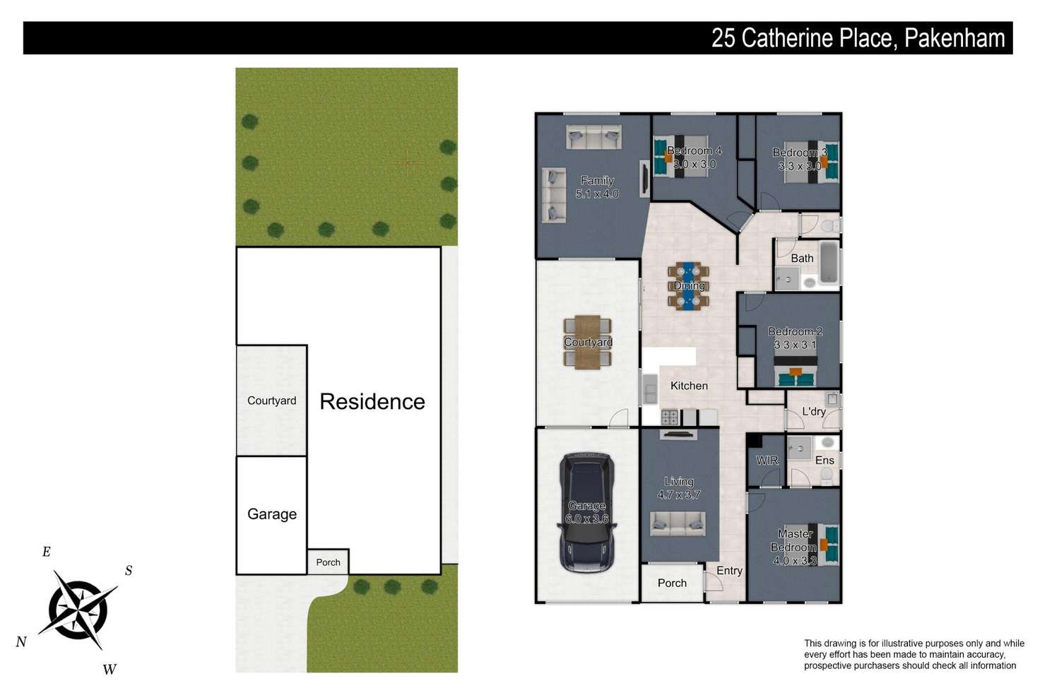 Floorplan of Homely house listing, 25 Catherine Place, Pakenham VIC 3810