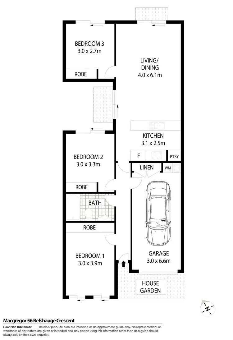 Floorplan of Homely house listing, 56 Refshauge Crescent, Macgregor ACT 2615