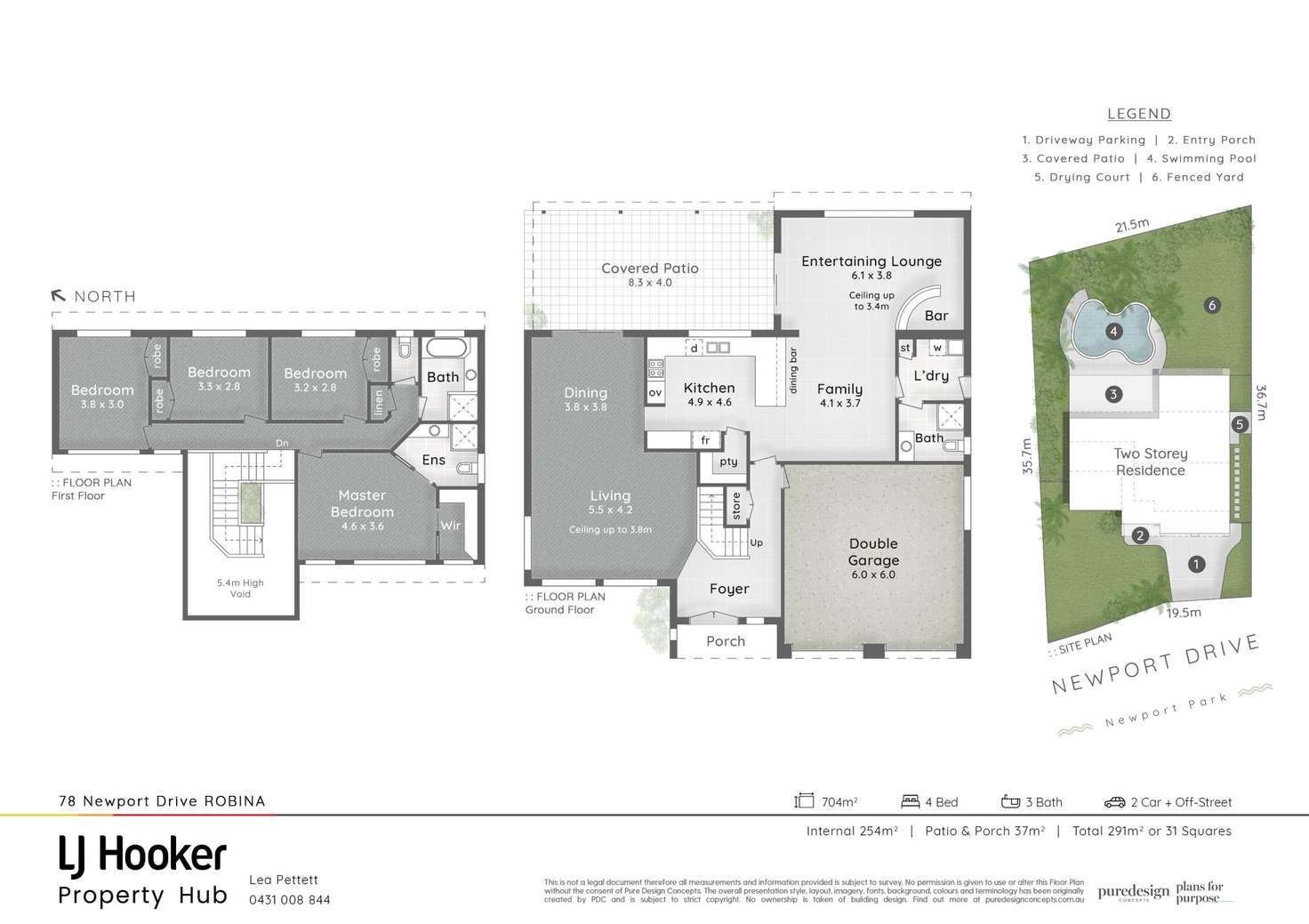 Floorplan of Homely house listing, 78 Newport Drive, Robina QLD 4226