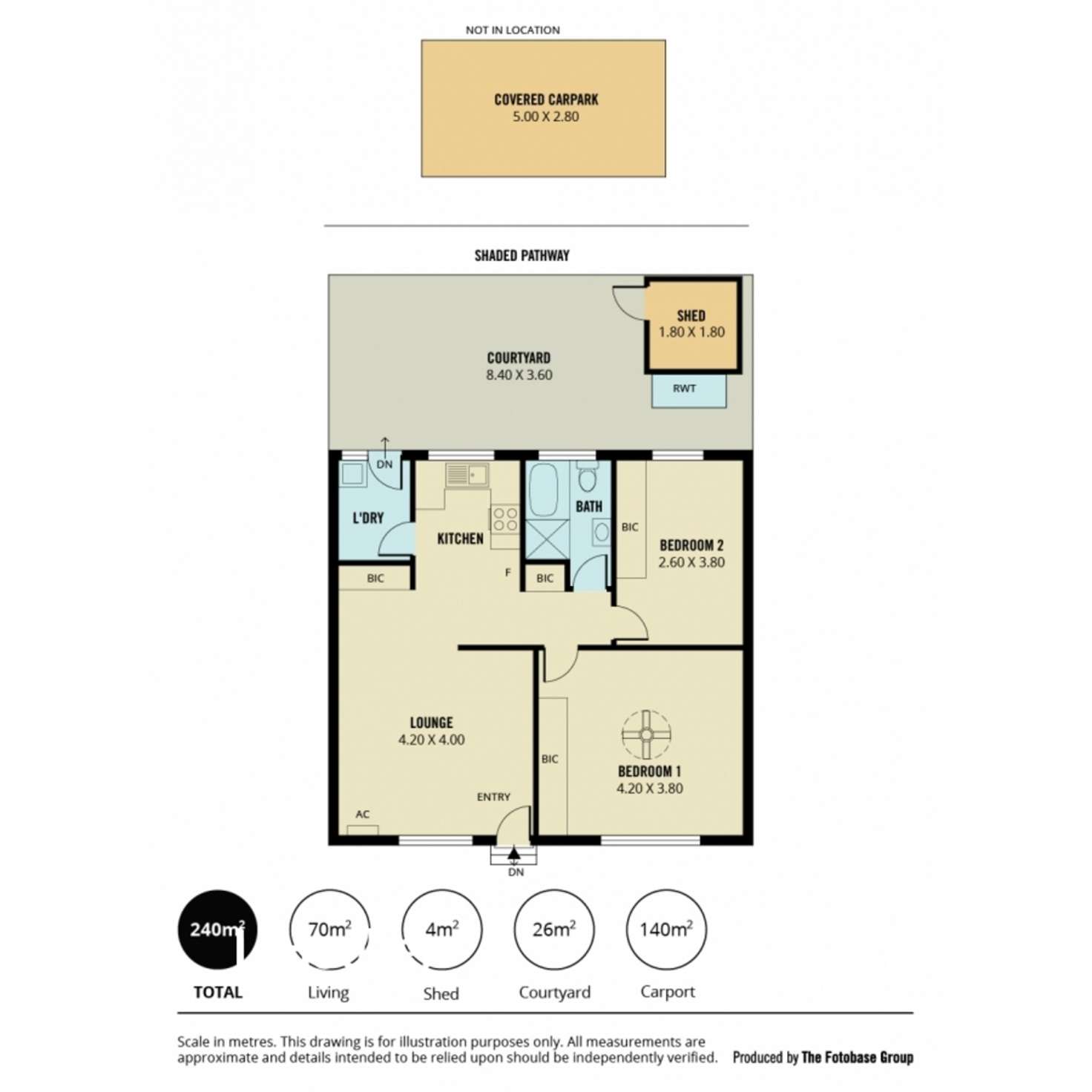 Floorplan of Homely unit listing, 12/20 Calton Road, Gawler East SA 5118