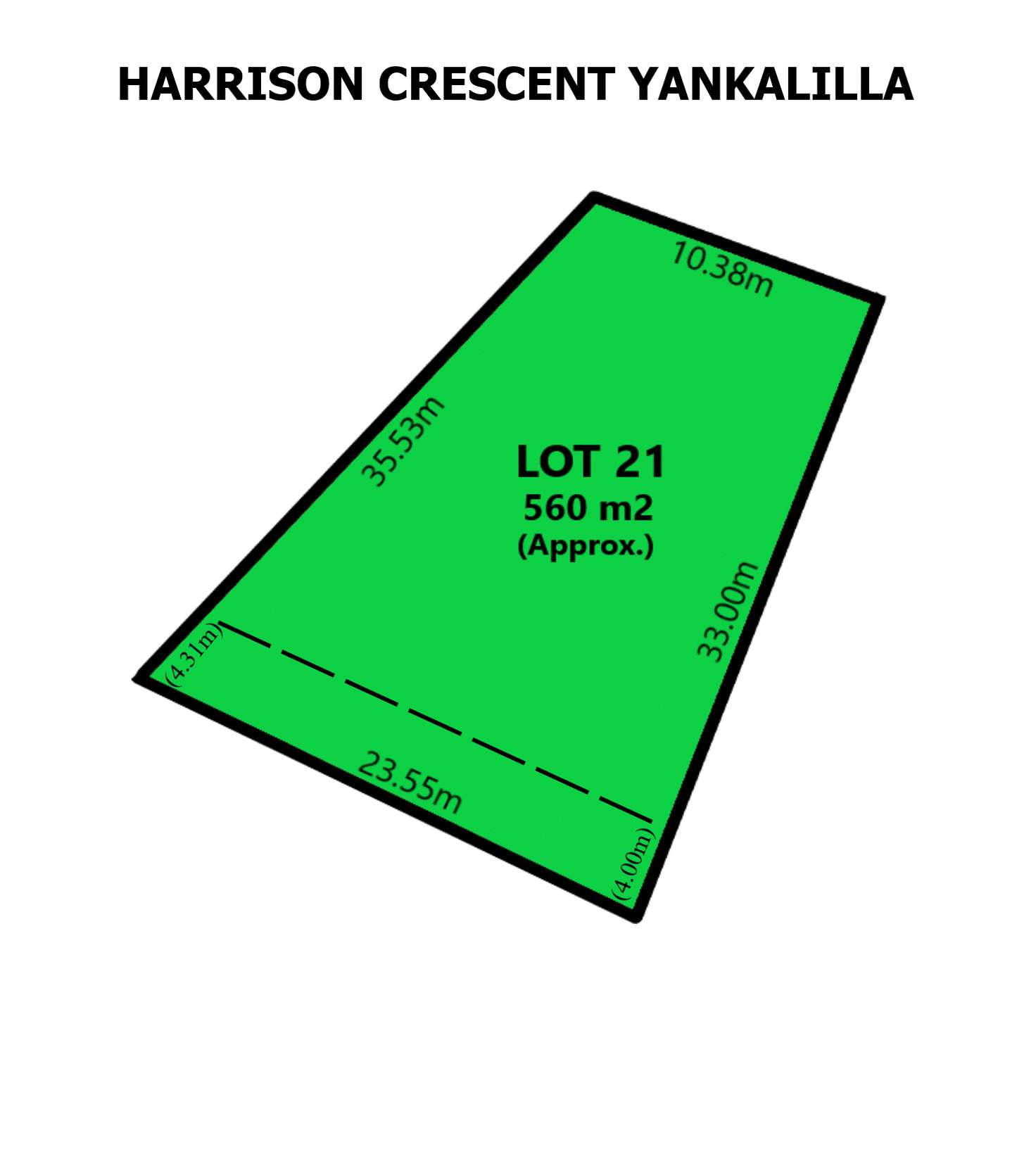 Floorplan of Homely residentialLand listing, 9 Harrison Crescent, Yankalilla SA 5203