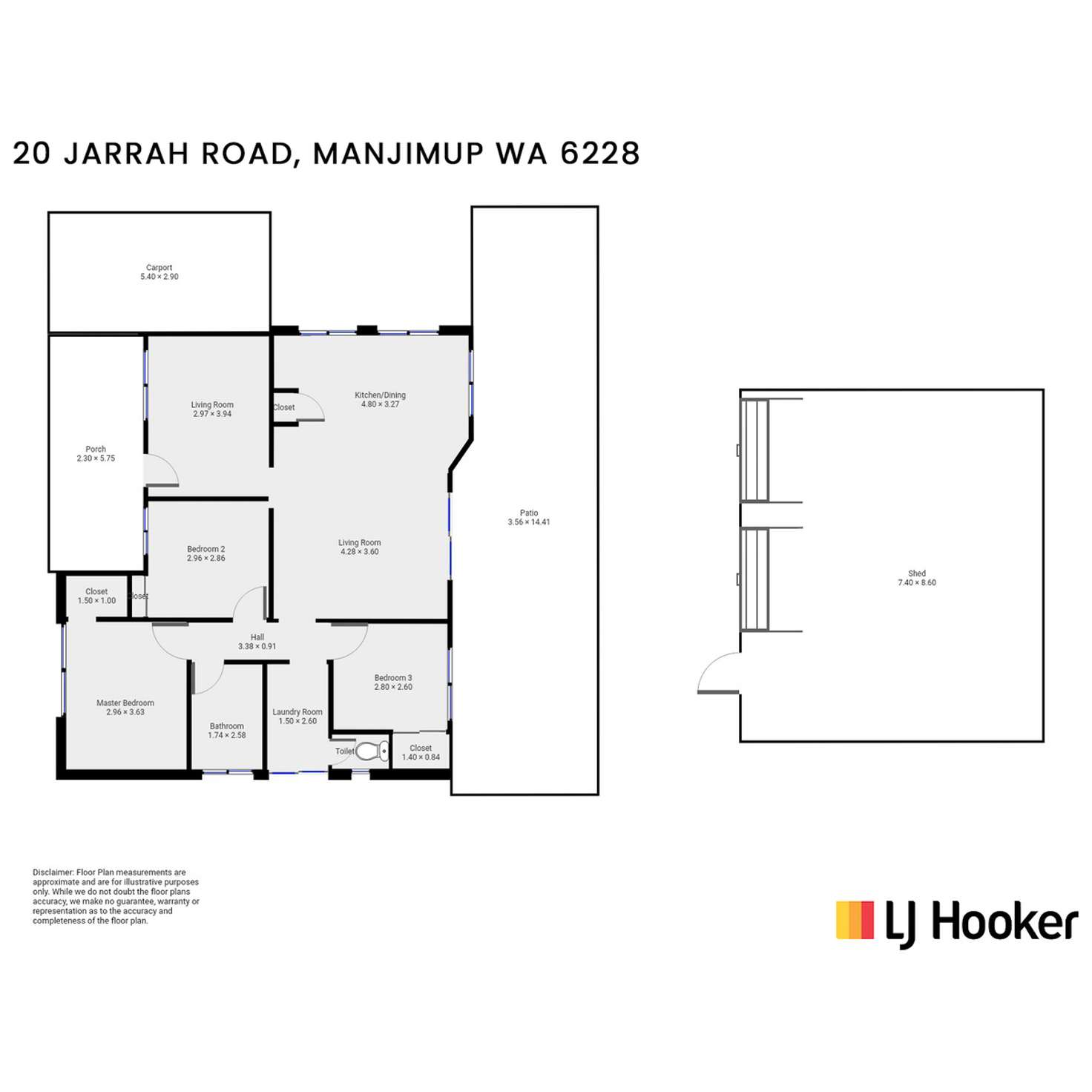 Floorplan of Homely house listing, 20 Jarrah Road, Manjimup WA 6258