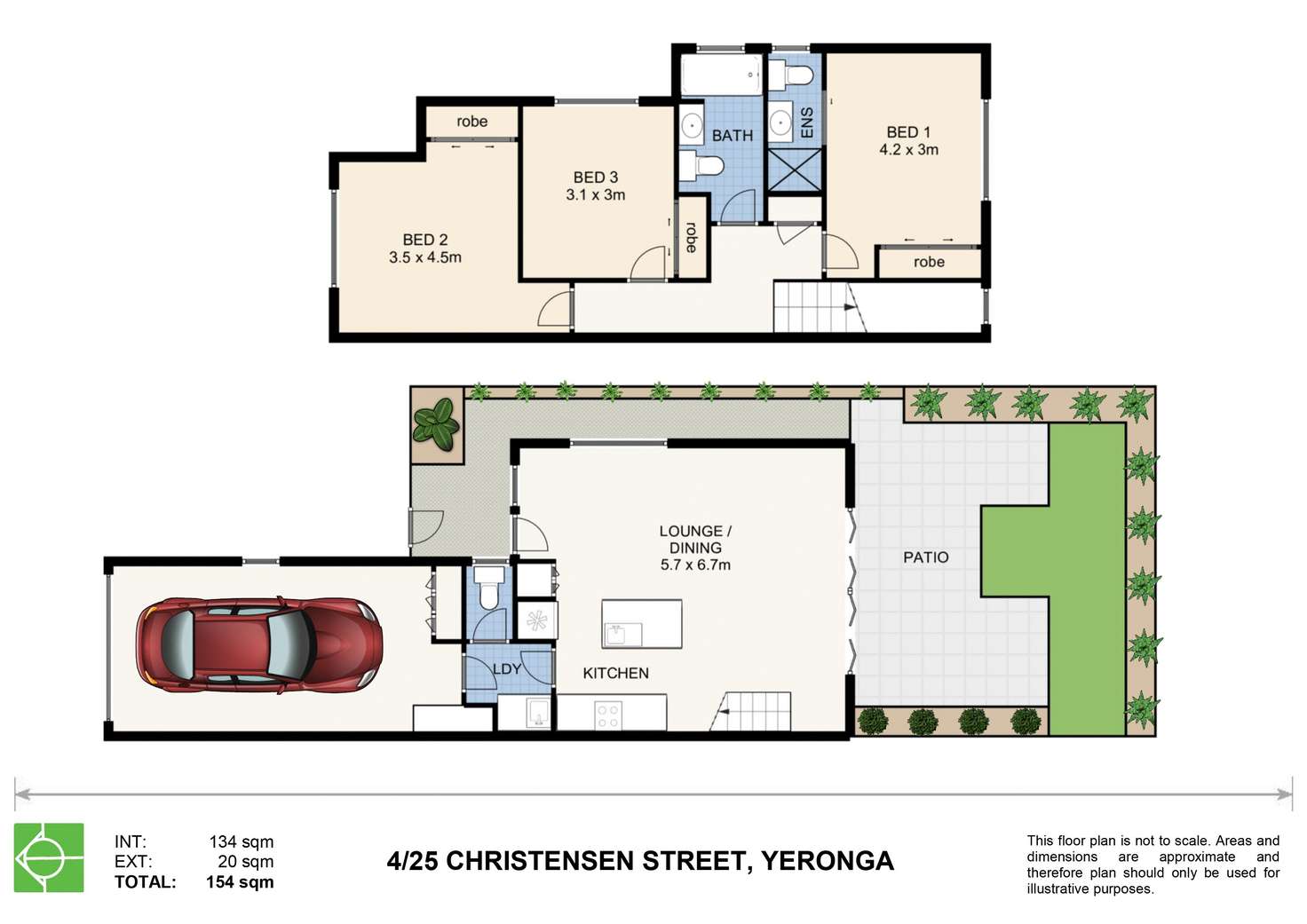 Floorplan of Homely townhouse listing, 4/25 Christensen Street, Yeronga QLD 4104
