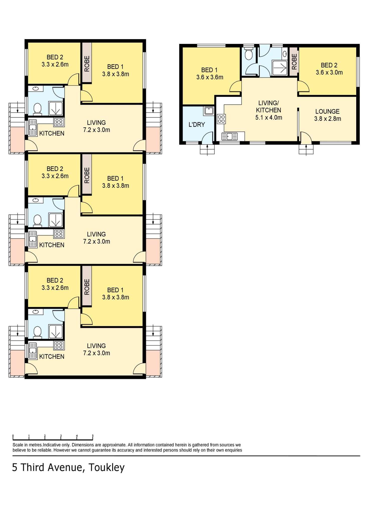 Floorplan of Homely blockOfUnits listing, 5 Third Avenue, Toukley NSW 2263