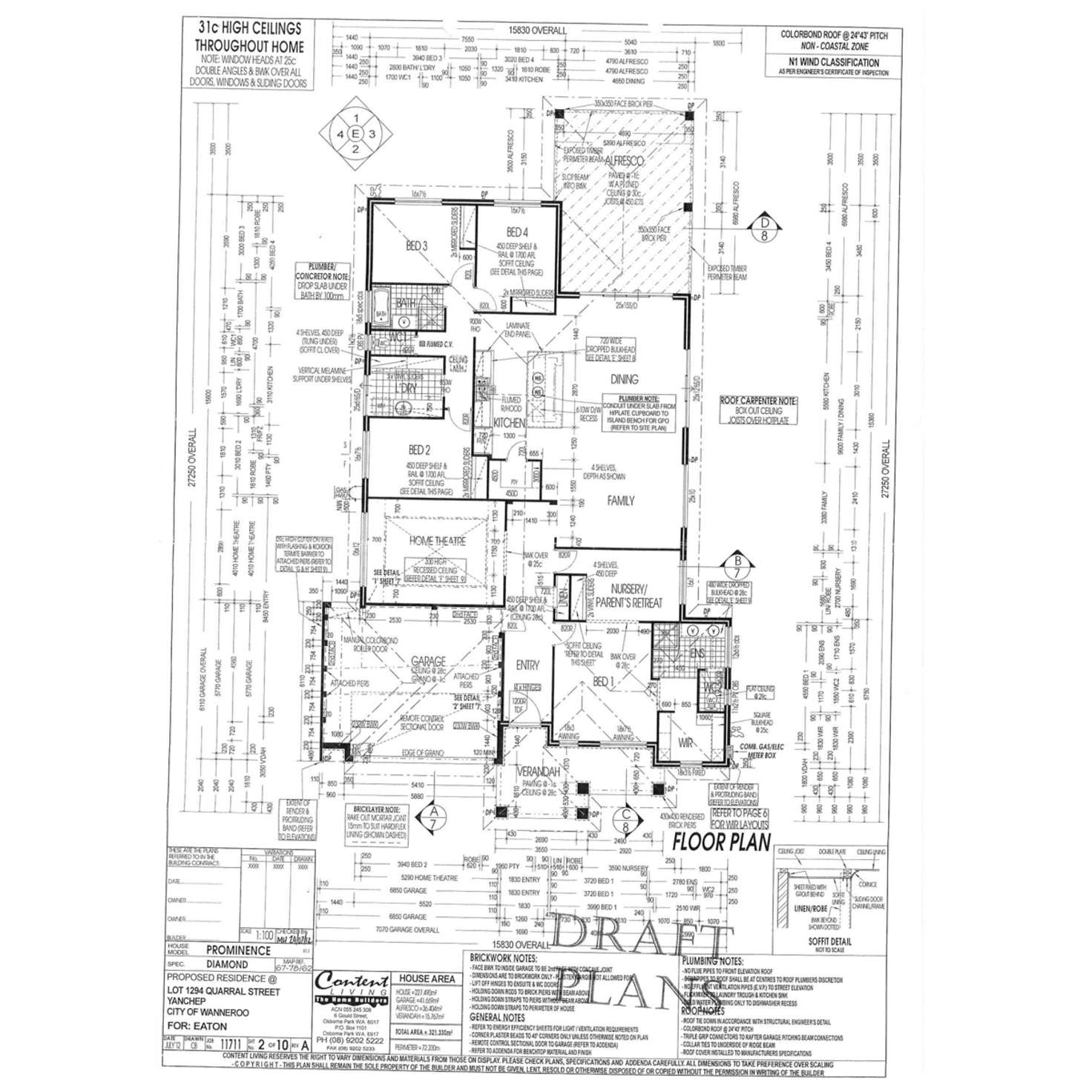 Floorplan of Homely house listing, 3 Quarral Street, Yanchep WA 6035