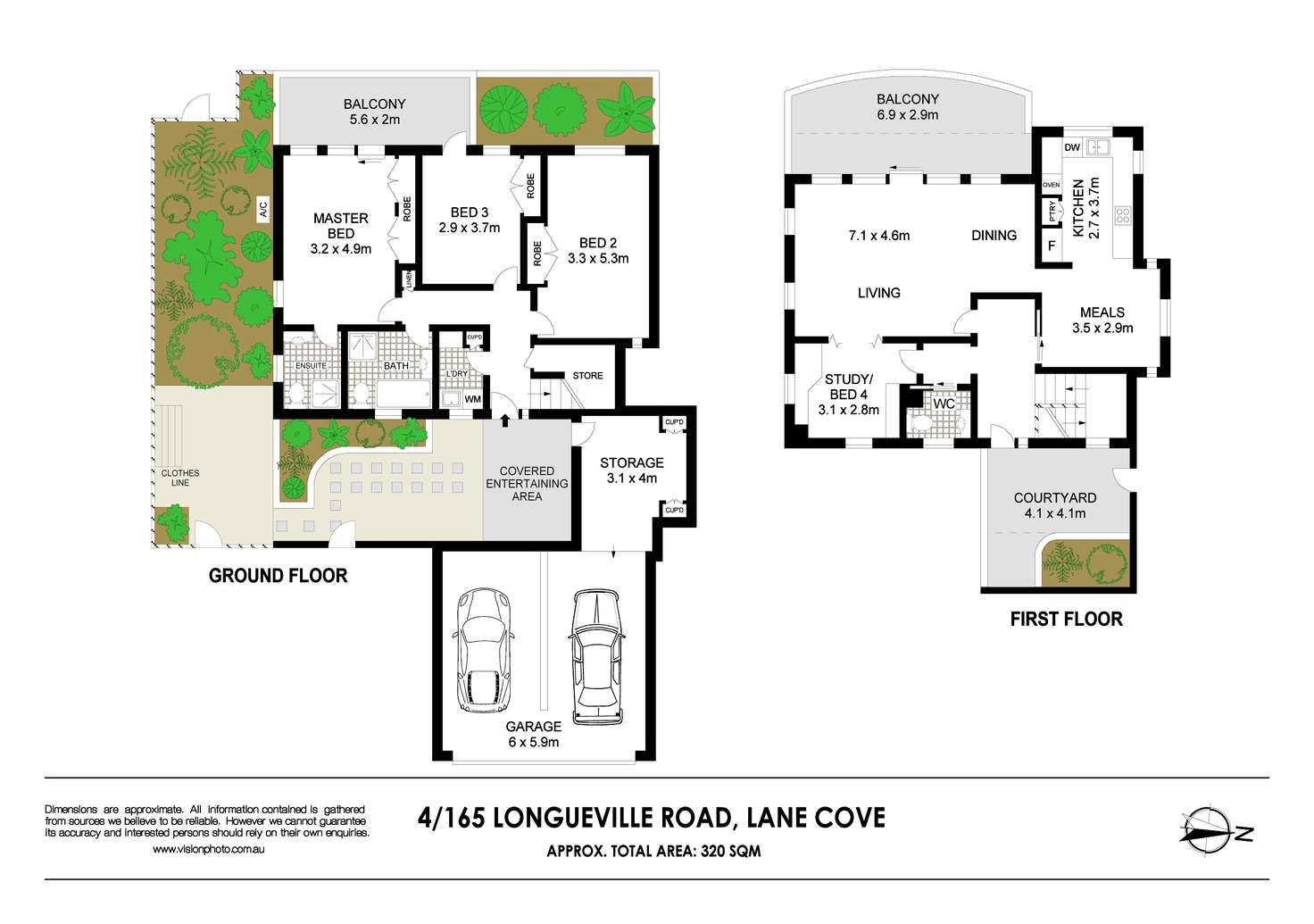 Floorplan of Homely townhouse listing, 4/165-167 Longueville Road, Lane Cove NSW 2066