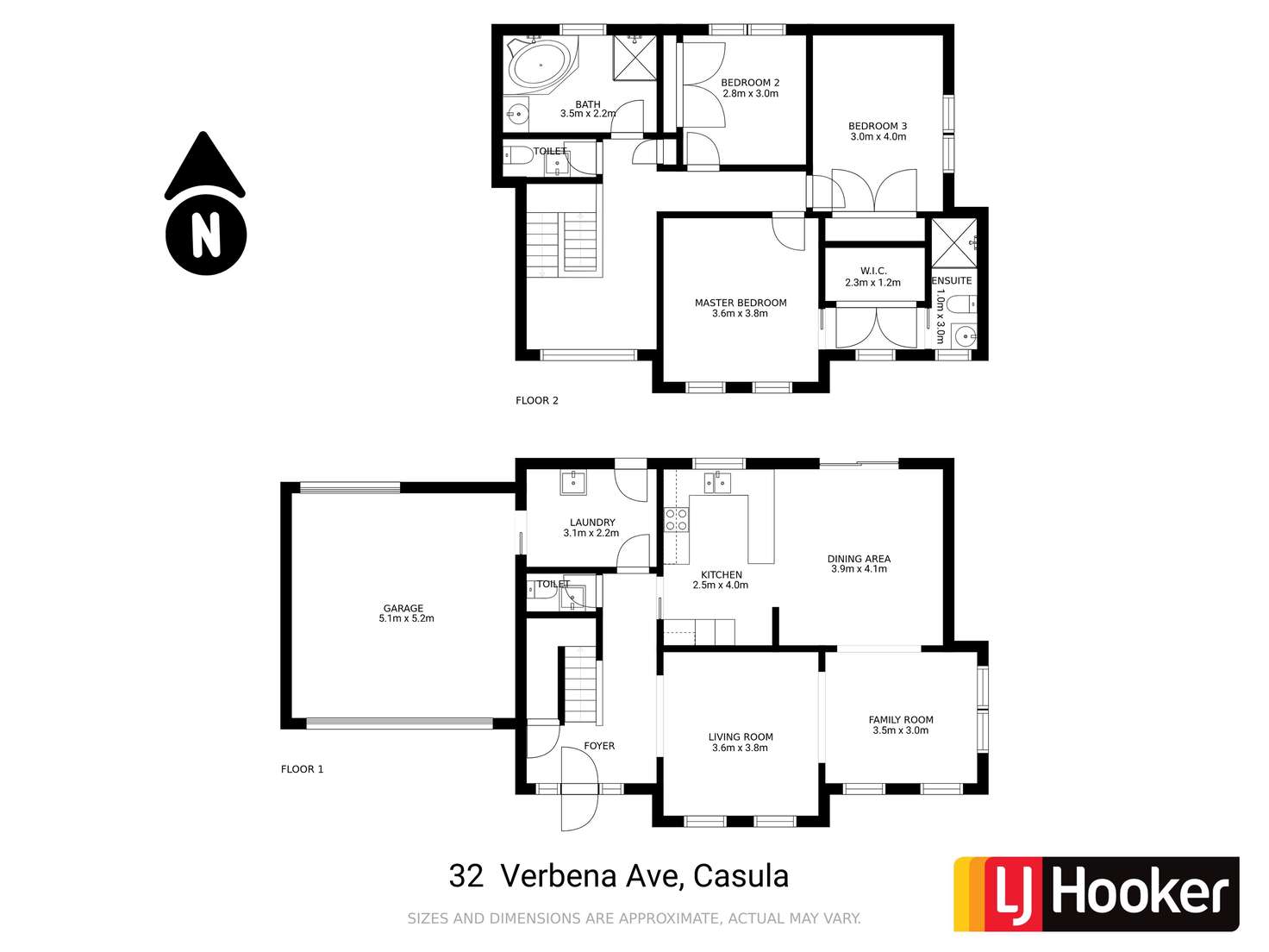 Floorplan of Homely house listing, 32 Verbena Avenue, Casula NSW 2170