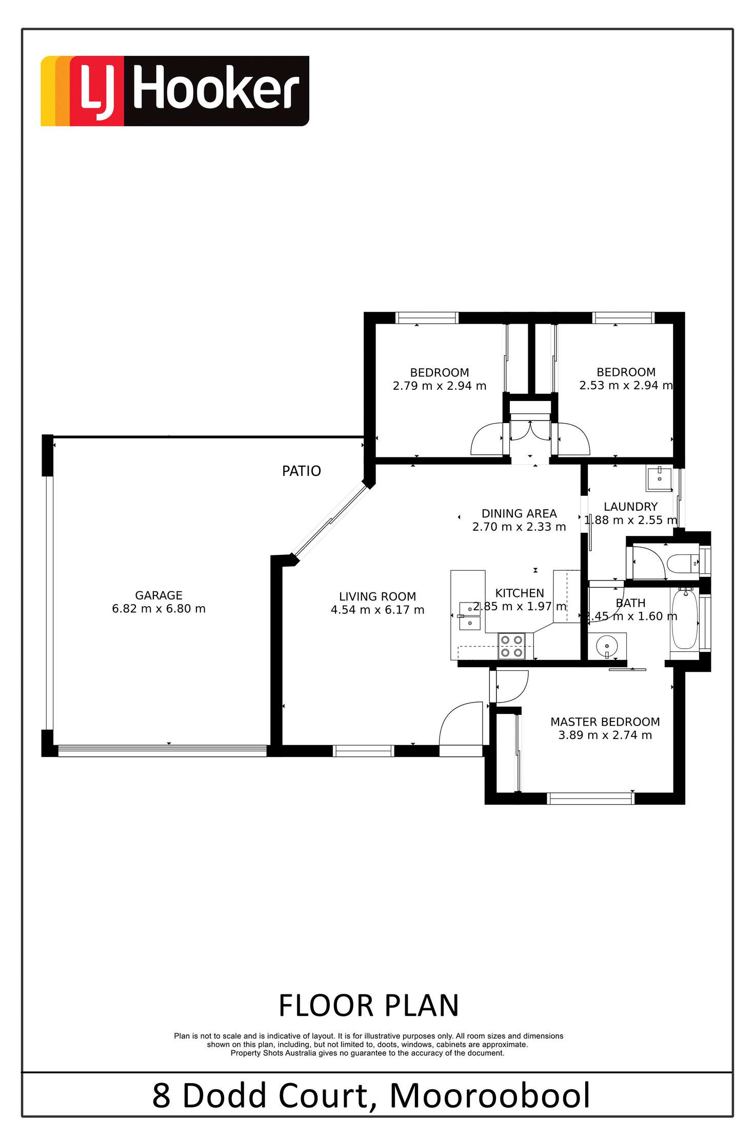 Floorplan of Homely house listing, 8 Dodd Court, Mooroobool QLD 4870