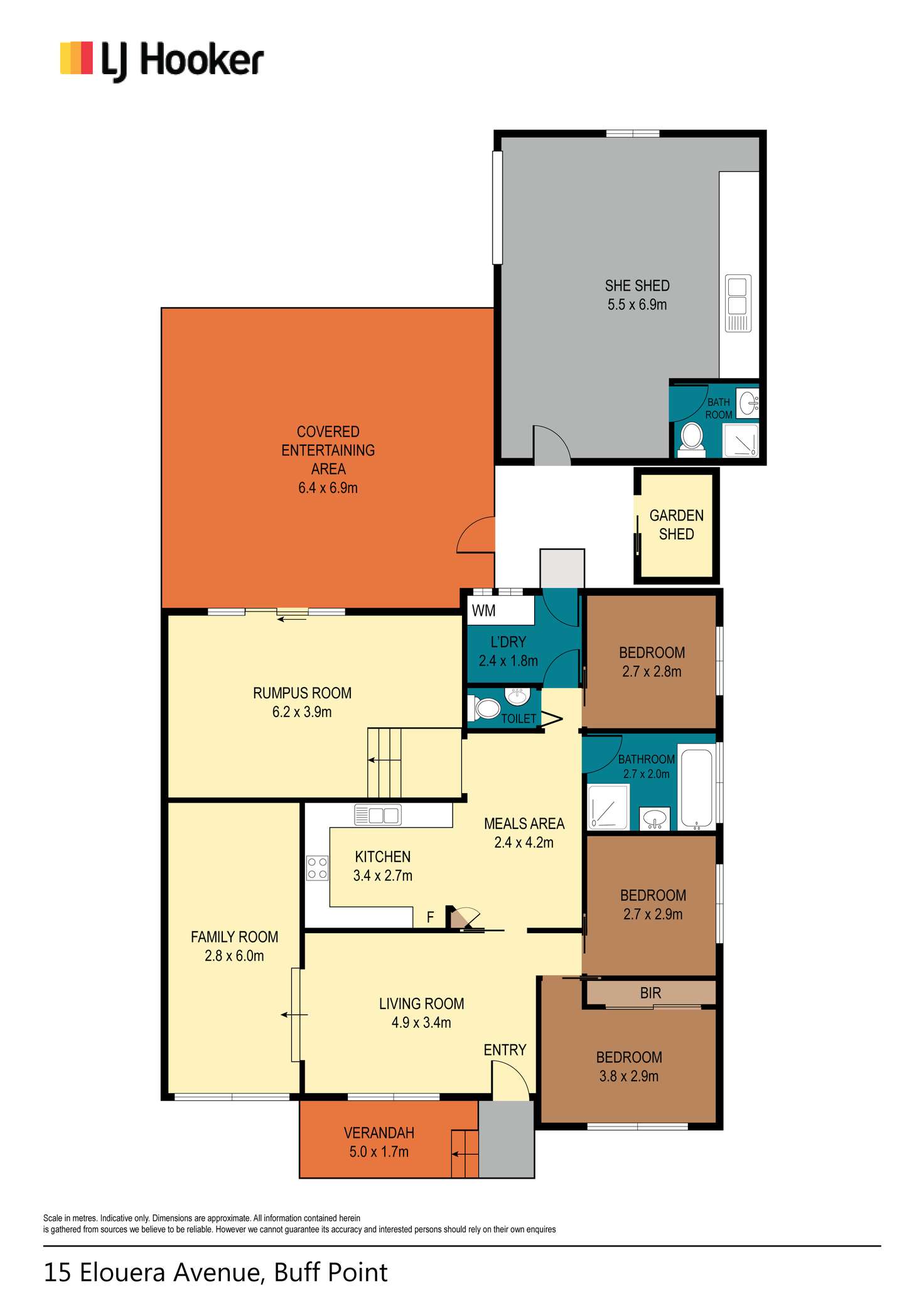 Floorplan of Homely house listing, 15 Elouera Avenue, Buff Point NSW 2262