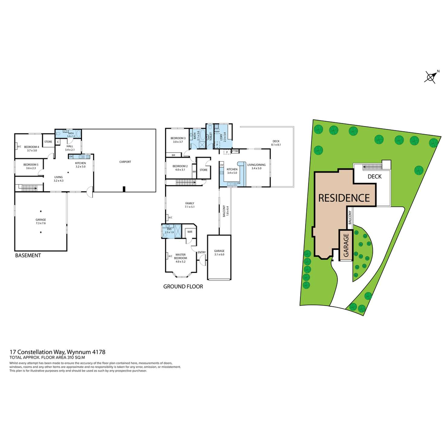 Floorplan of Homely house listing, 17 Constellation Way, Wynnum QLD 4178