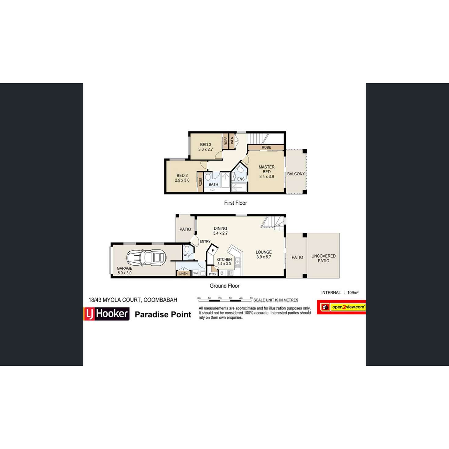Floorplan of Homely townhouse listing, 18/43 Myola Court, Coombabah QLD 4216