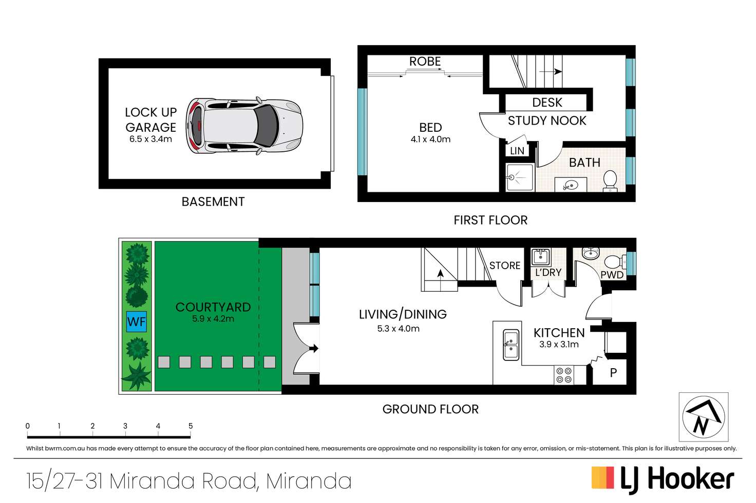 Floorplan of Homely townhouse listing, 15/27-31 Miranda Road, Miranda NSW 2228