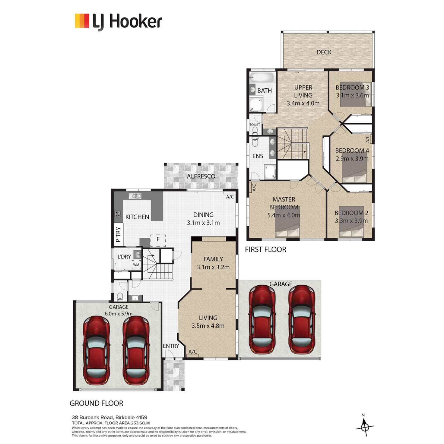 Floorplan of Homely house listing, 38 Burbank Road, Birkdale QLD 4159