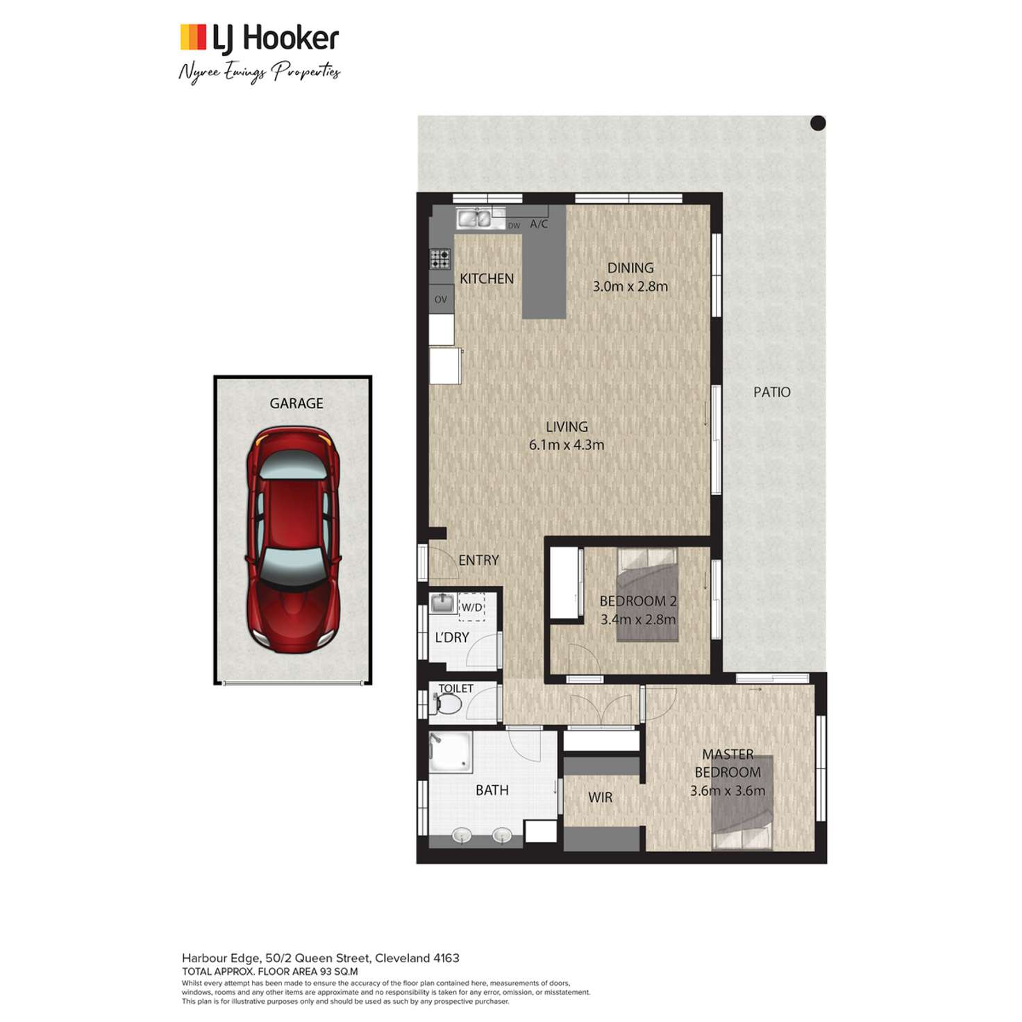 Floorplan of Homely unit listing, 50/2 Queen Street, Cleveland QLD 4163